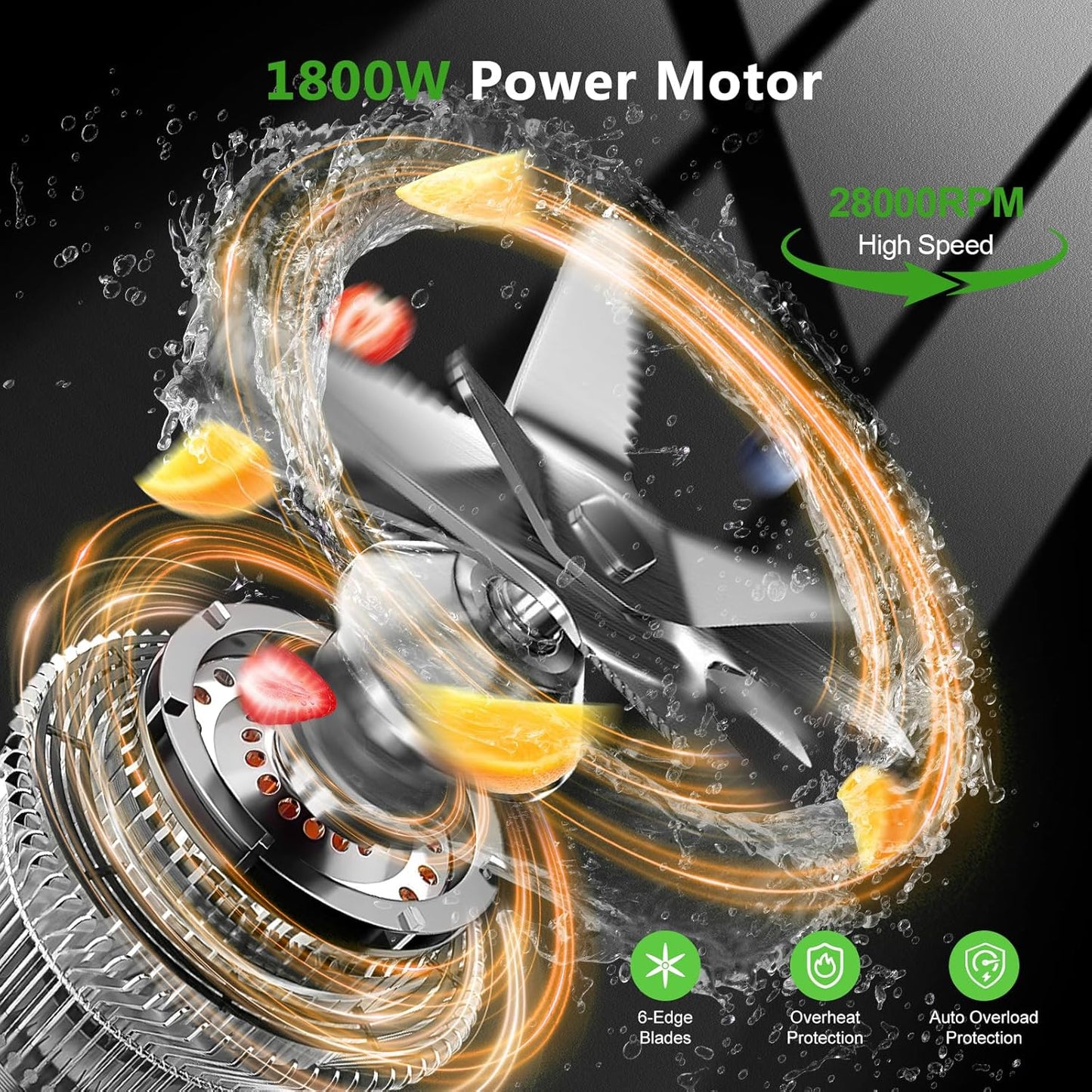 Blender for Smoothies with 1800 Watt Motor Powerful Countertop Blenders for Kitchen 70OZ Large Capacity Smoothie Blender and Grinder Combo for Ice Crush Frozen Drinks Puree