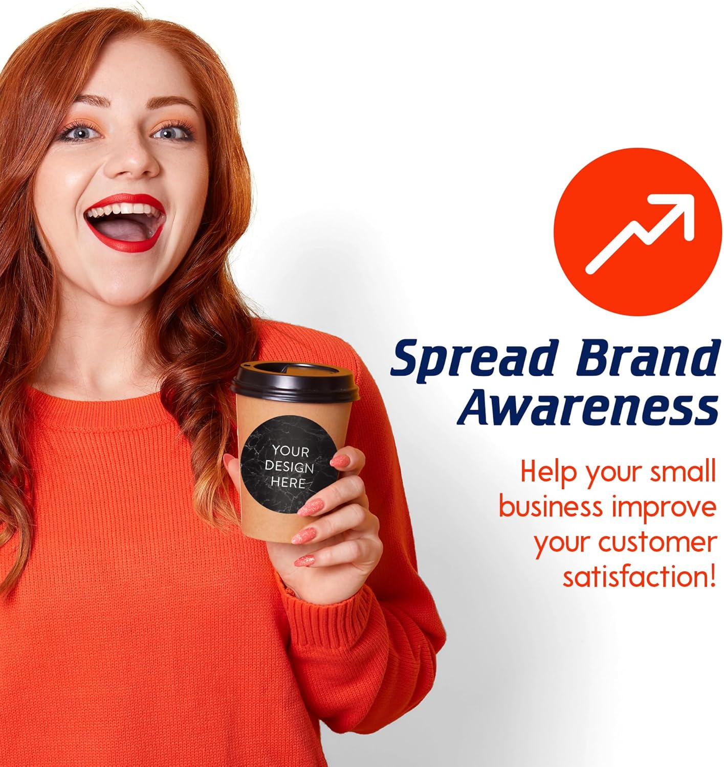 100 Custom Vinyl Stickers - Upload Your own Image, Text, Design, Logo - Personalized Logo Labels for Handmade, Packaging, Bottle, Jars, Candle, Brand Stickers (Black Marble, 3x3)