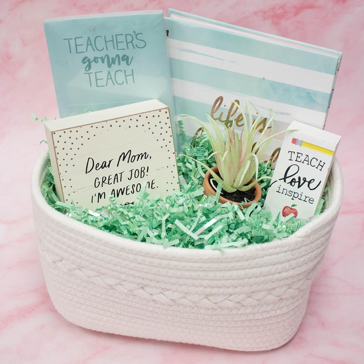 MagicWater Crinkle Cut Paper for Gift Baskets - 2LB - Diamond Mint - Perfect for Shredded Paper Filler, Basket Filler, Gift Boxes, Bridesmaid Gifts, Halloween Stuffers & More – Ideal for All Occasions