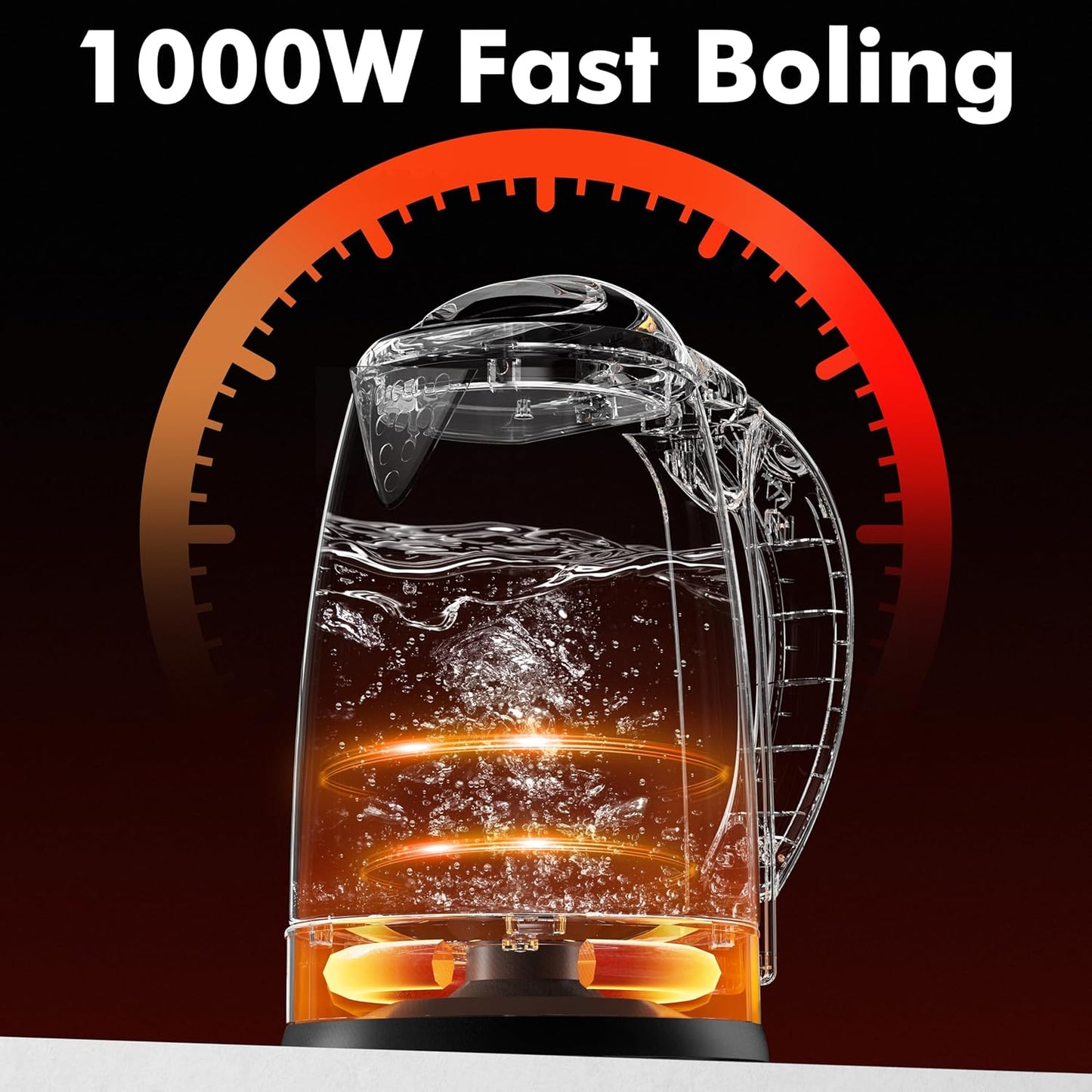 DEZIN Electric Kettle Upgraded, BPA Free 2L Stainless Steel Tea Kettle, Fast Boil Water Warmer with Auto Shut Off and Boil Dry Protection Tech for Coffee, Tea, Beverages