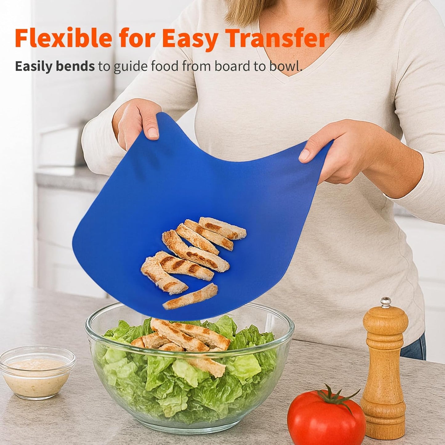 IMUSA Flexible Cutting Mats - 4 Pack – 11.5" x 15" Thin Plastic Cutting Boards for Kitchen, Color Coded, Non-Slip Backing, Odor Resistant Cutting Mat Set, Easy to Clean, Food Prep Boards