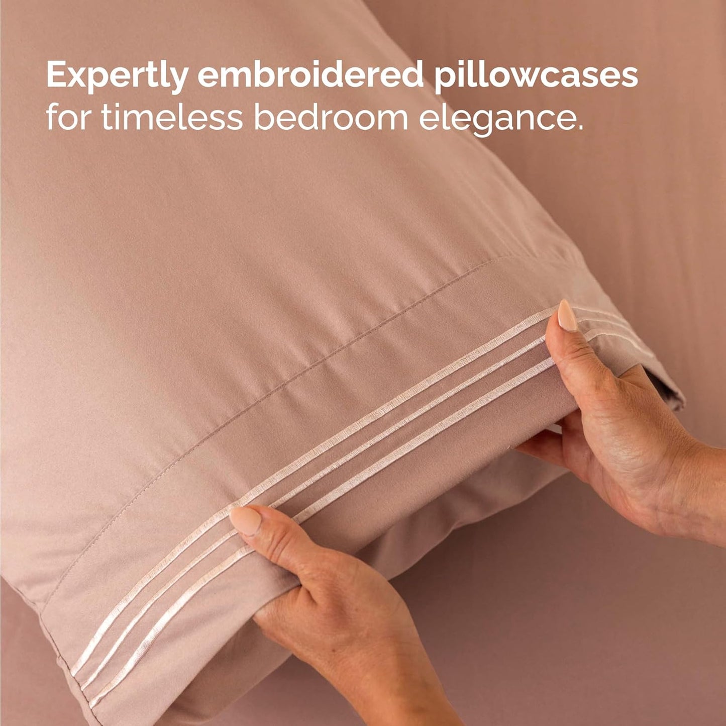 Twin Size 3 Piece Sheet Set - Comfy Breathable & Cooling Bed Sheets Set - Hotel Luxury Bedding for Women, Men, Kids, Teens, Boys & Girls - Deep Pockets, Ultra-Soft and Wrinkle Free - Oeko-Tex - Mauve