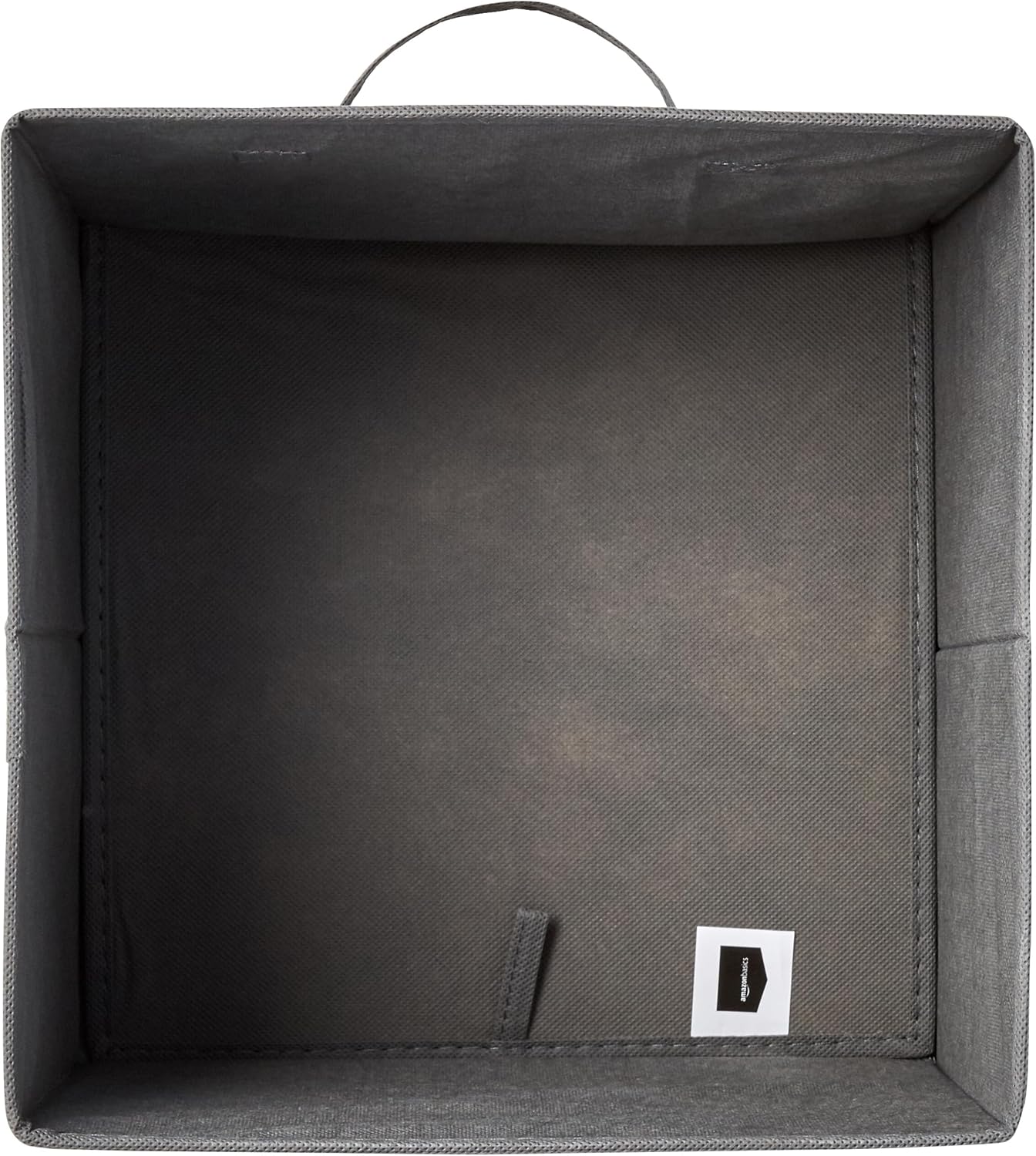 Amazon Basics Collapsible Fabric Storage Cube Bins Organizer with Handles, Sturdy, Gray, 13-x-13-x-13-inch, Pack of 6