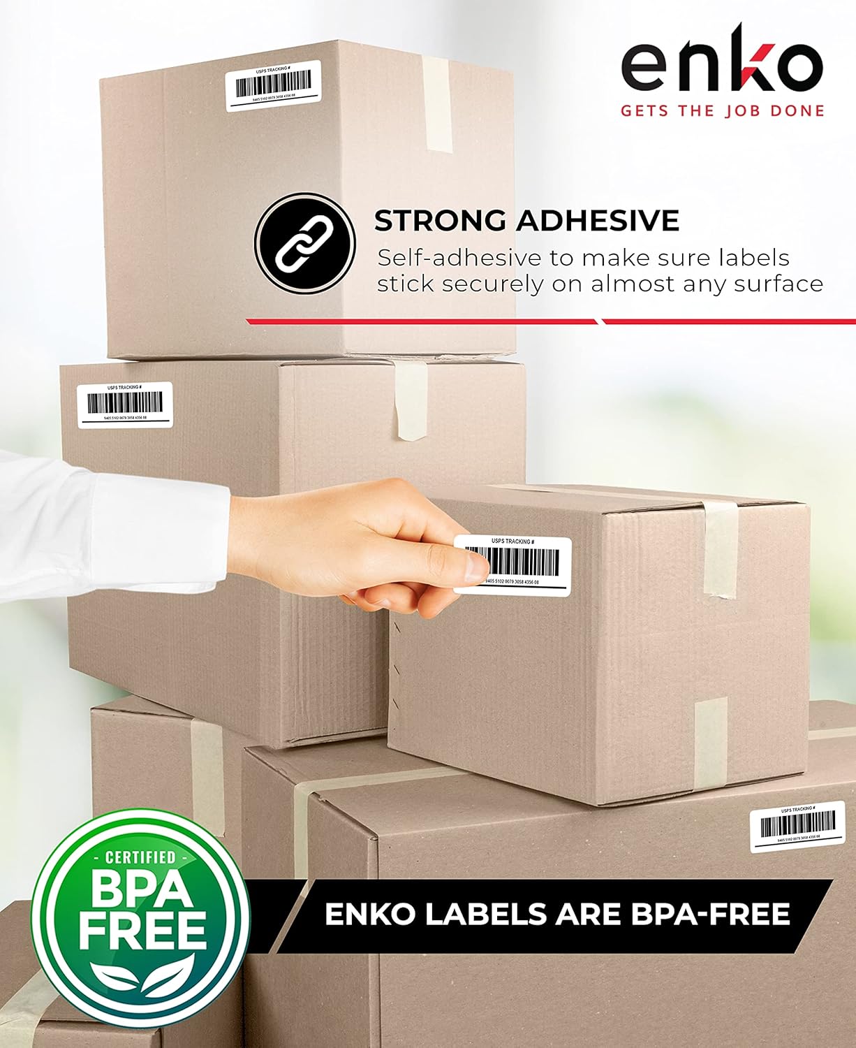 enKo (48 Rolls, 10,560 Labels) Address & Shipping Labels 30323 Compatible for Dymo LabelWriter (2-1/8 x 4")