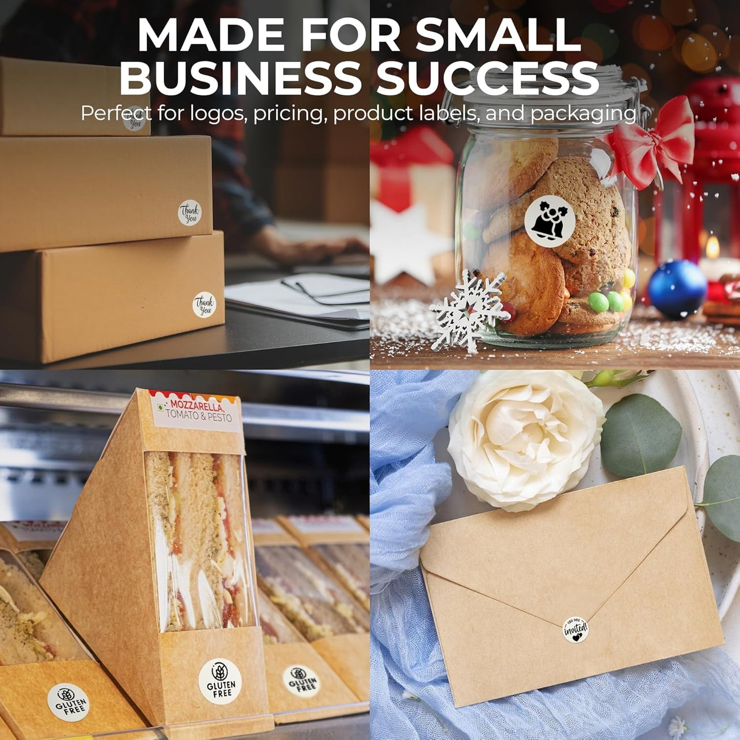 Perco Ivory 1-Inch Perforated Circle Dot Thermal Sticker Labels — 735 Stickers/Roll, Direct Thermal Printer Compatible—with Permanent Adhesive for Color Coding, Garage Sales, Crafts—Made in USA