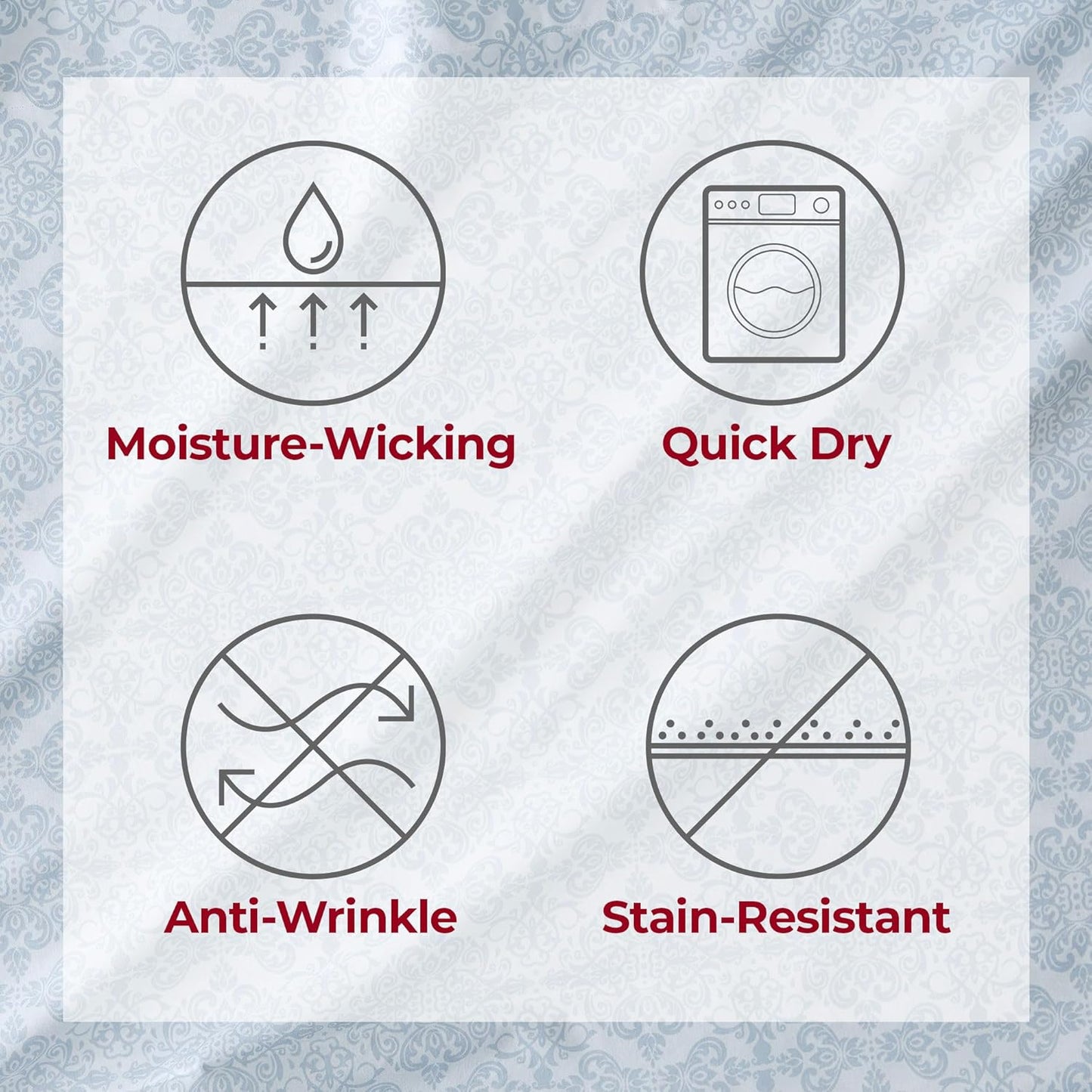 Mellanni Twin XL Sheets Set - 3 PC Iconic Collection Bedding - Hotel Luxury, Extra Soft, Cooling Bed Sheets - Wrinkle, Fade, Stain Resistant (Twin Extra Long, Laced Sky Blue)