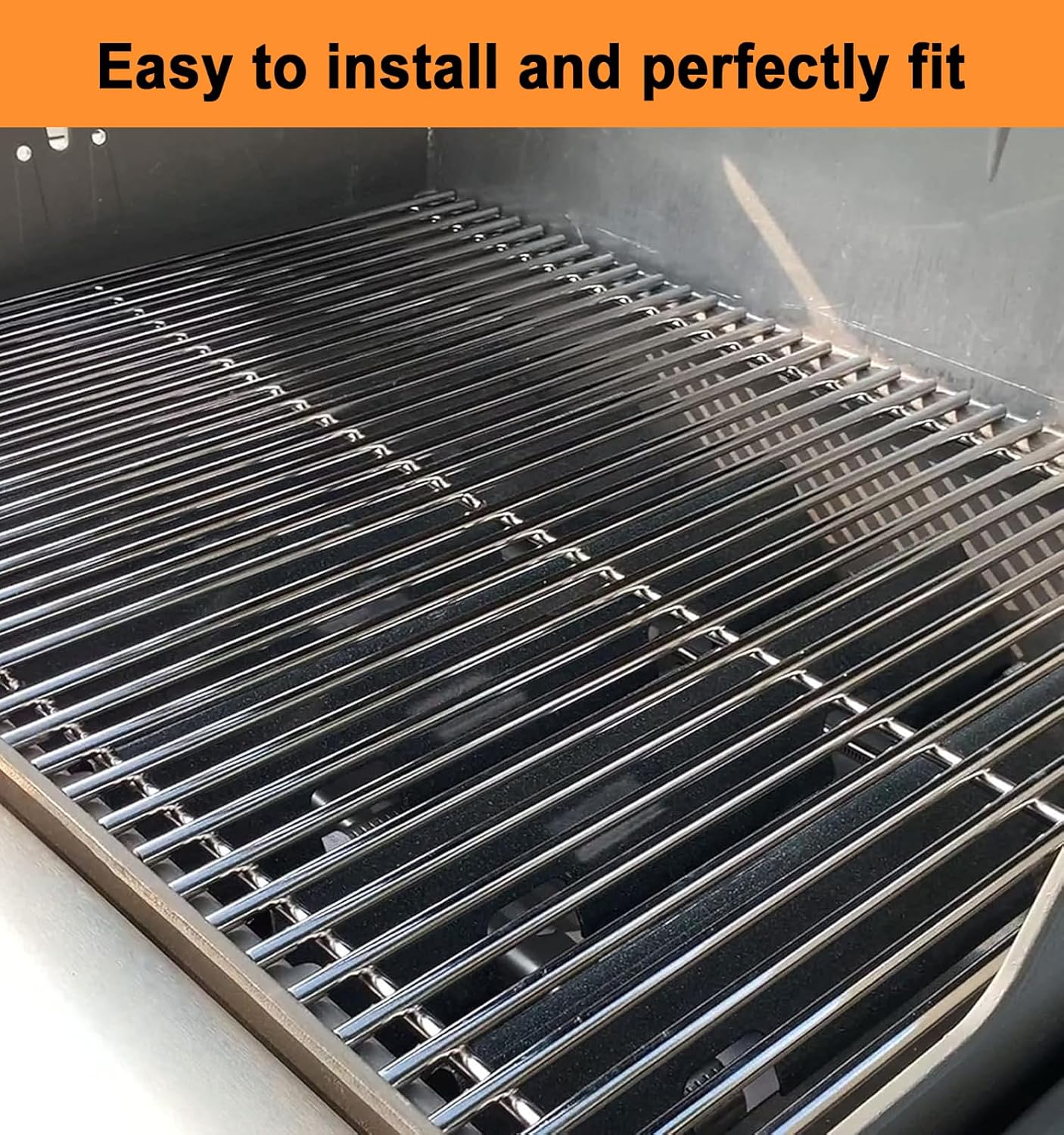 17.5" Cooking Grates for Weber Spirit E310 E320 & Spirit II E310 E320 Grills;304 Stainless Steel Grates for Weber Genesis Gold & Silver Grills;Weber Grill Grates 7639; Weber Grill Grids