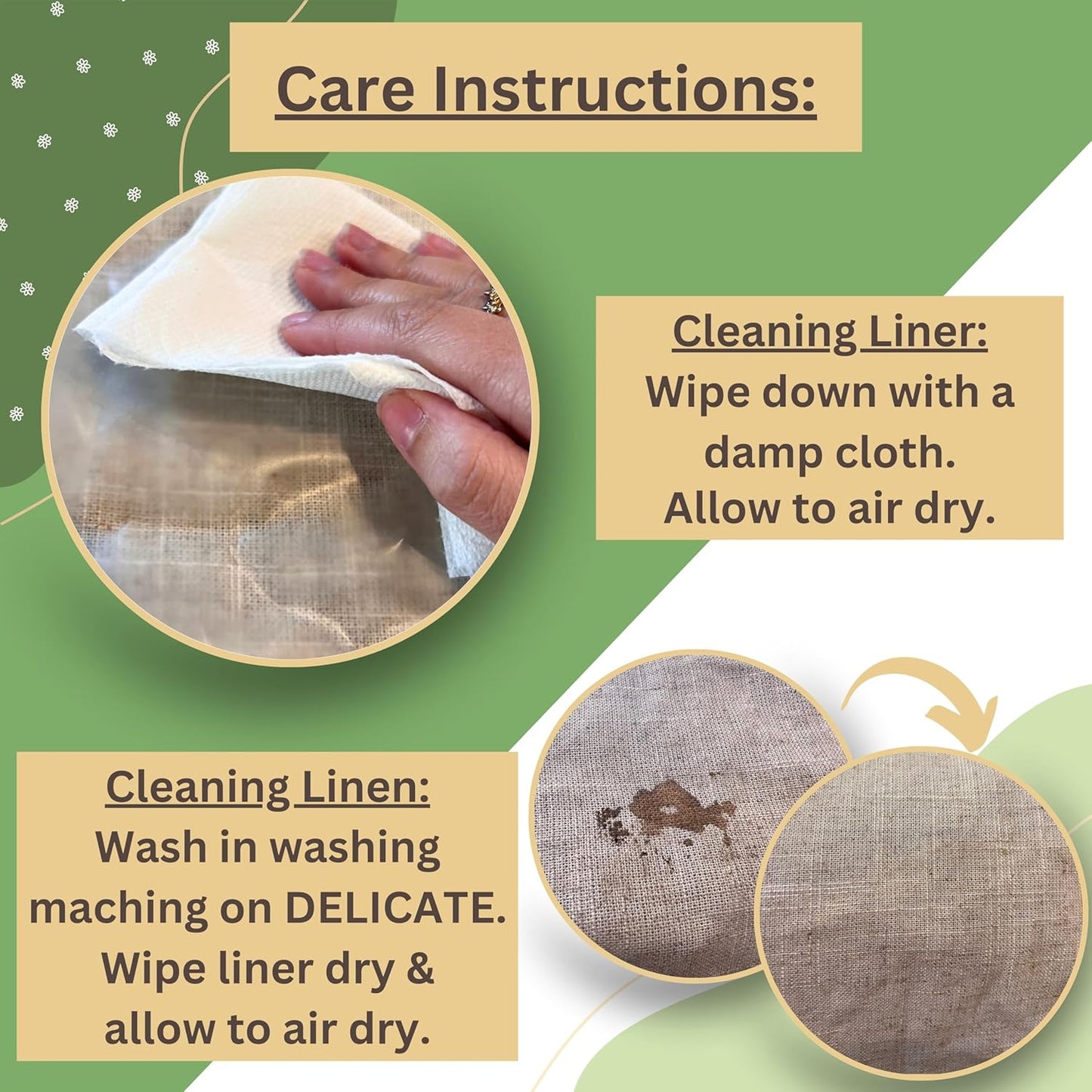 2-Pack XL Linen Reusable Bread Bags for Homemade & Sourdough Breads