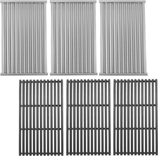 17" Grill Grates and Emitter for Charbroil TRU Infrared 4-Burner 463255020 463242715 463242716 463276016 466242715 463257520 Parts for Charbroil Grill Replacement Parts