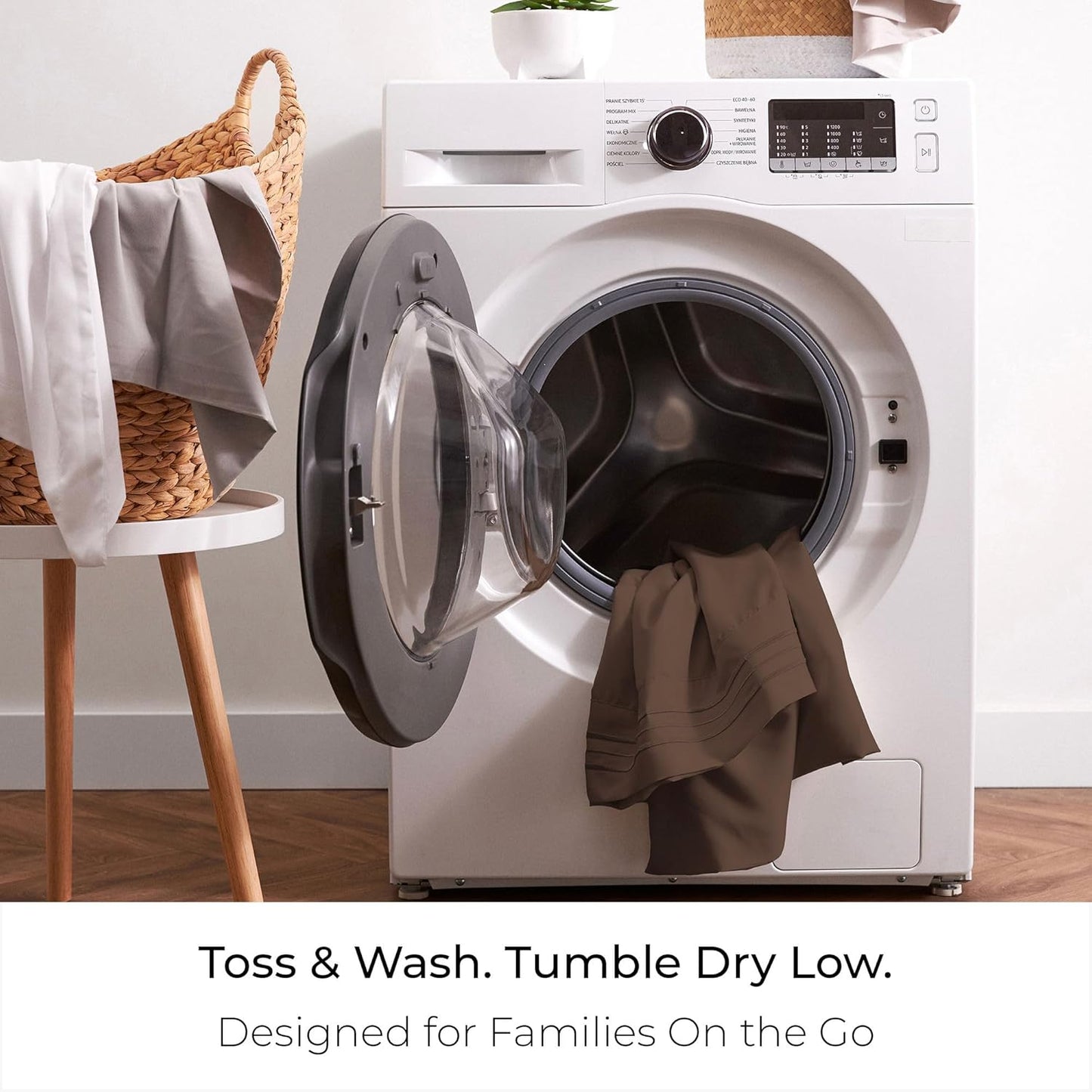 Mellanni California King Sheets Set - 4 PC Iconic Collection Bedding - Hotel Luxury, Extra Soft, Cooling Bed Sheets - Wrinkle, Fade, Stain Resistant (Cal King, Brown)