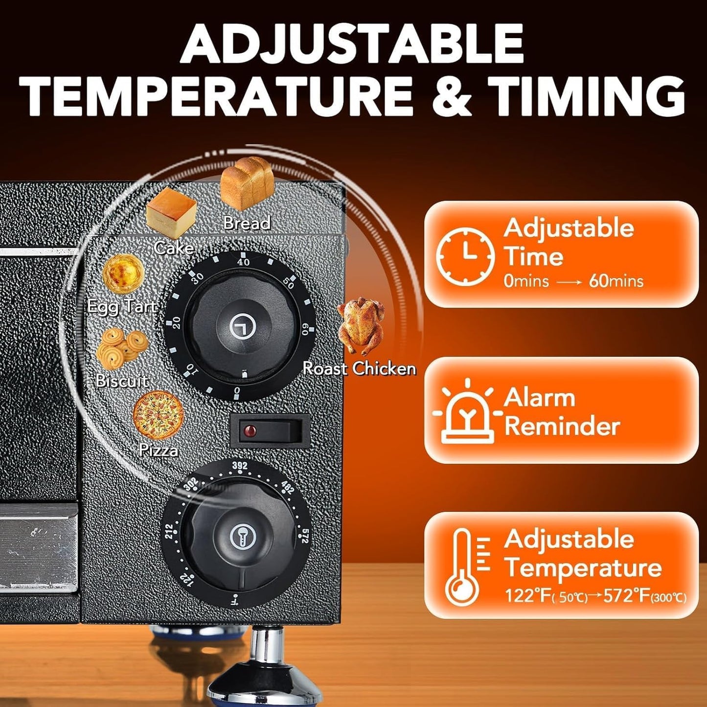 Commercial Electric Pizza Oven 12" 1100W Sealed Stainless Steel Countertop Pizza Maker with Timer for Restaurant, Pizzeria, Food Truck | Indoor Professional Baking Equipment