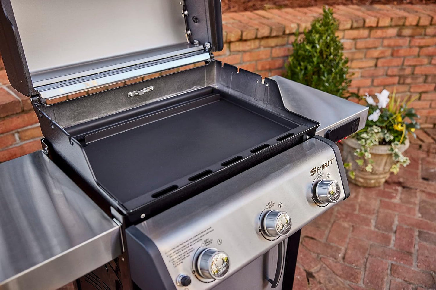 Weber Rust-Resistant Outdoor Griddle Insert for Searwood and Large Spirit Series Grills, Full-Size