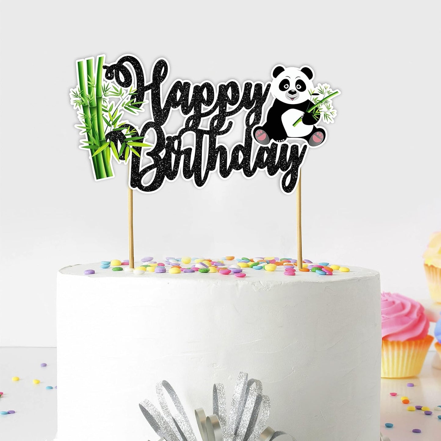 Seyal® Panda Happy Birthday Cake Topper