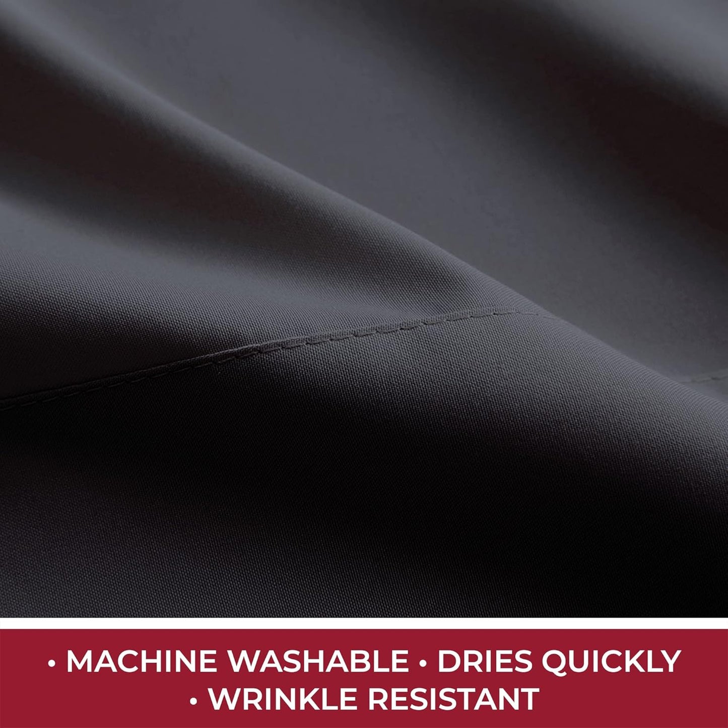 Mellanni RV Short Queen Sheets - 4 PC Iconic Collection Bedding - Hotel Luxury, Extra Soft, Cooling Bed Sheets - Deep Pocket up to 10 inch (RV/Short Queen, Black)