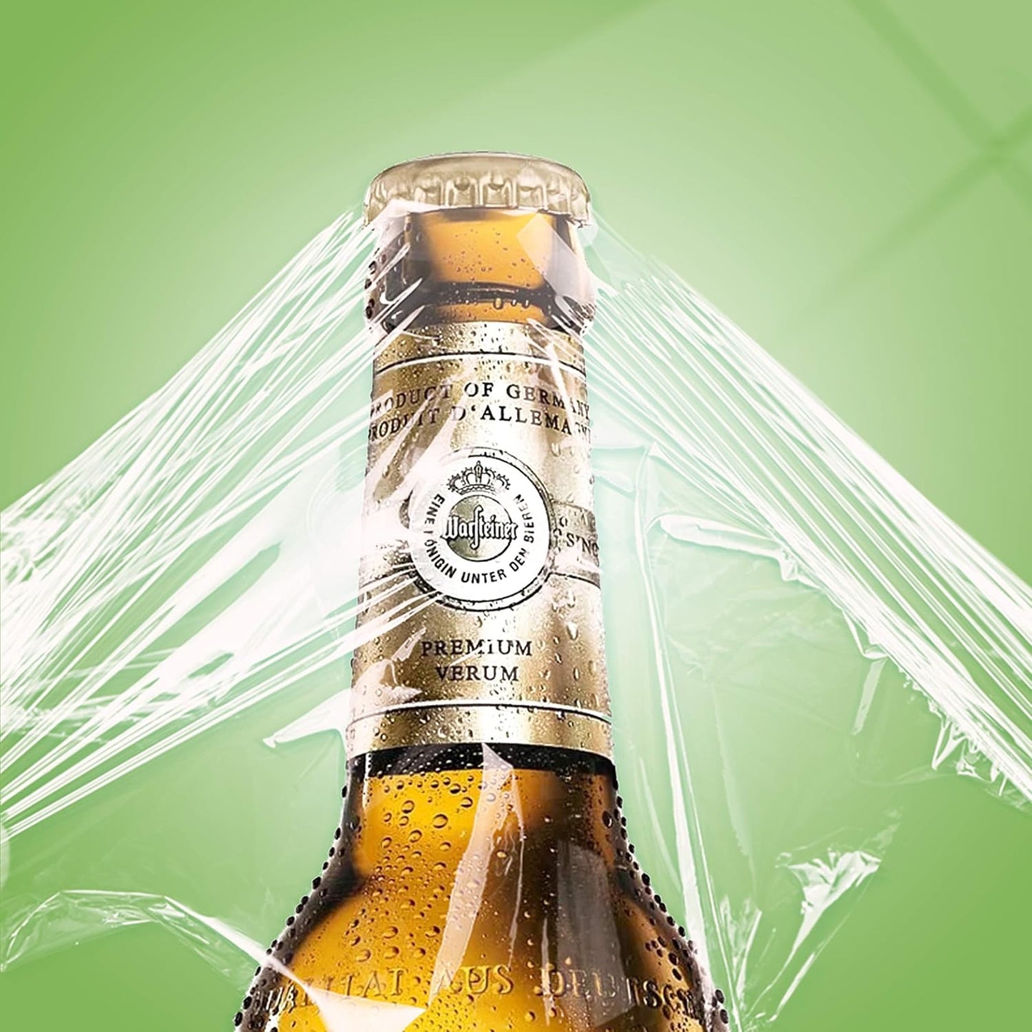 KAMMAK Plastic Wrap, Food Wrap with Slide Cutter, Cling Wrap 12 inch Food Service Clear Cling Film 2 Pack 300 Square FT Roll BPA-Free Microwave-Safe Kitchen Wrap Quick Cut Plastic Film