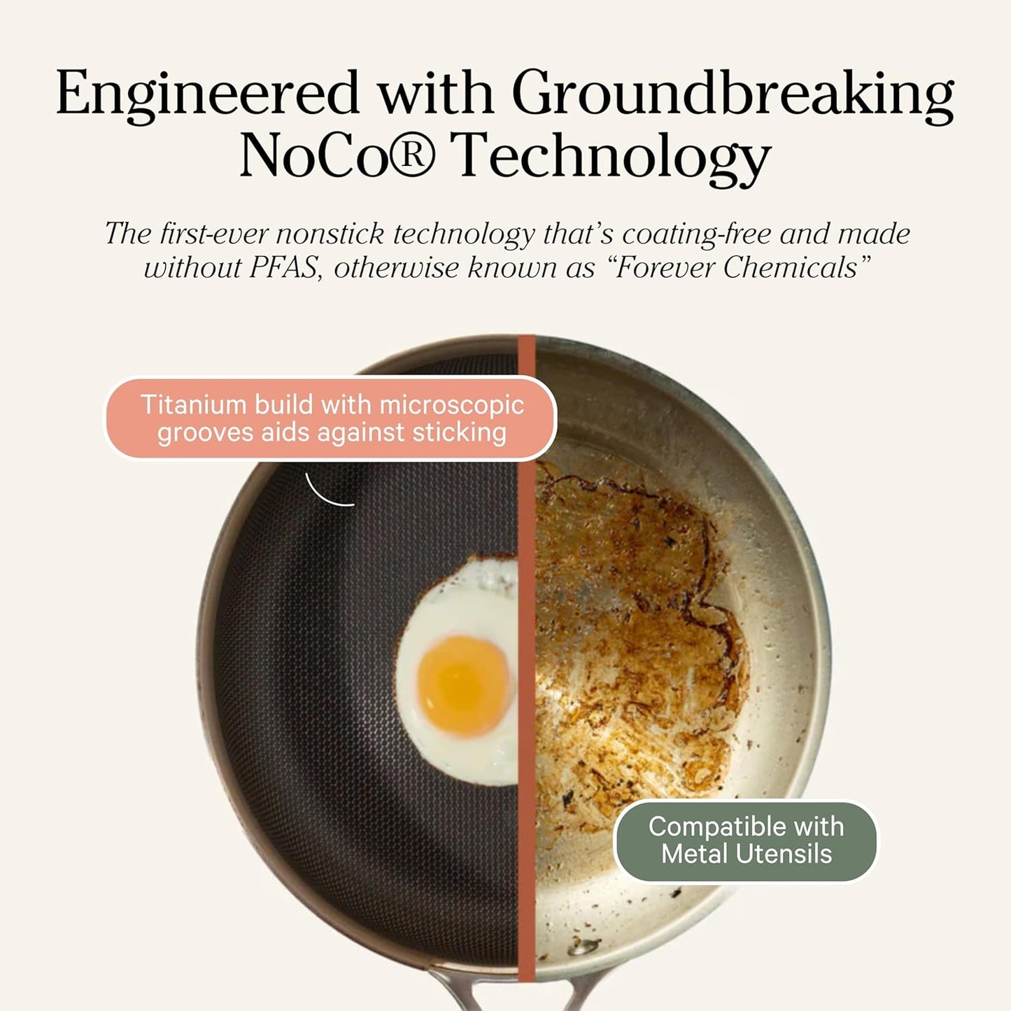 Our Place Titanium Large Always Pan Pro - 12.5” (4.2 Qt) No-Coating Nonstick Skillet | Tri-Ply Titanium & Stainless Steel | Safe for Oven, Induction & Cooktops up to 750°F | Includes Spatula | Gold