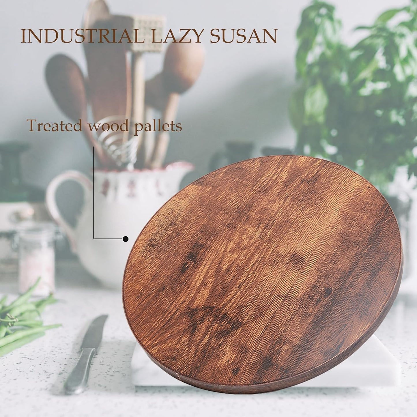 12-inch Lazy Susan Organizers, ACIAZAAZ Lazy Susan Turntable for Cabinet, Kitchen Turntable Storage for Table, Countertop, Pantry