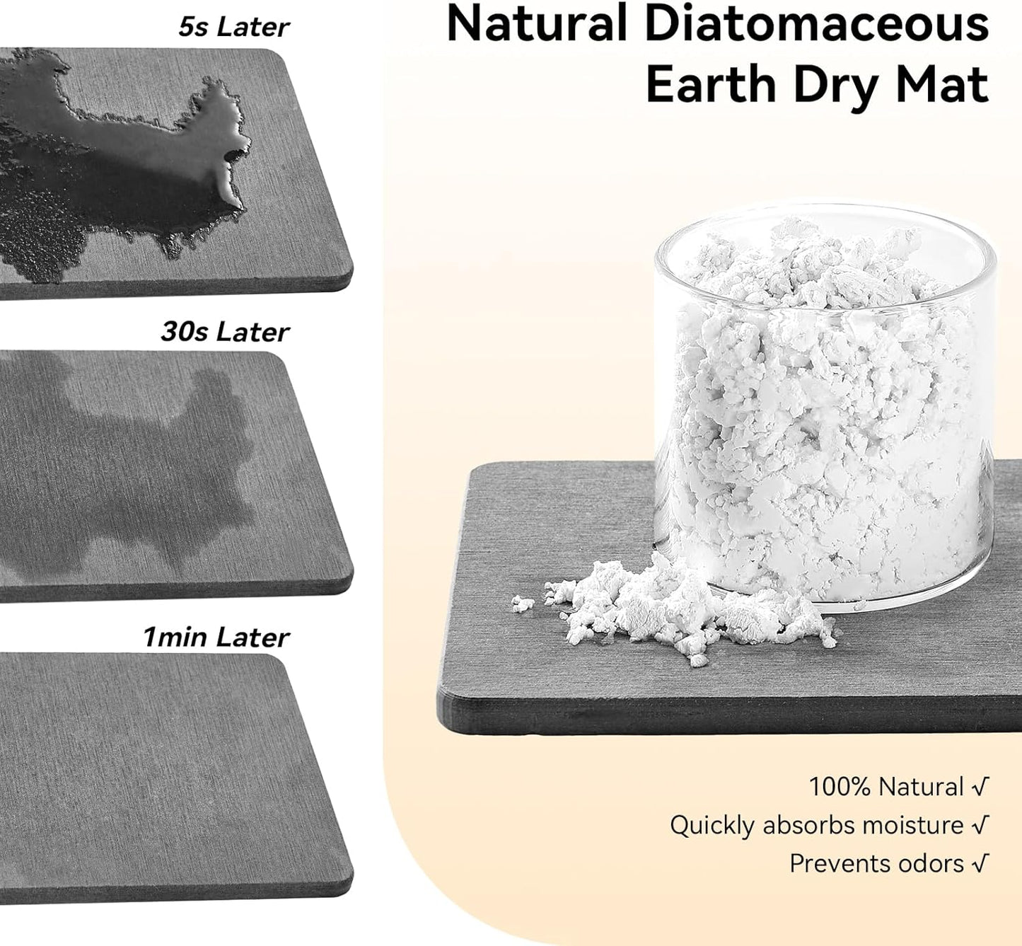 Yofidra Sink Caddy with Stone Drying Tray: Stainless Steel Soap Dispenser Kitchen Sink Organizer Set, Sponge Holder Counter Accessories Decor for Kitchen Organizers and Storage 8.1x3.5x4.5 in Sliver