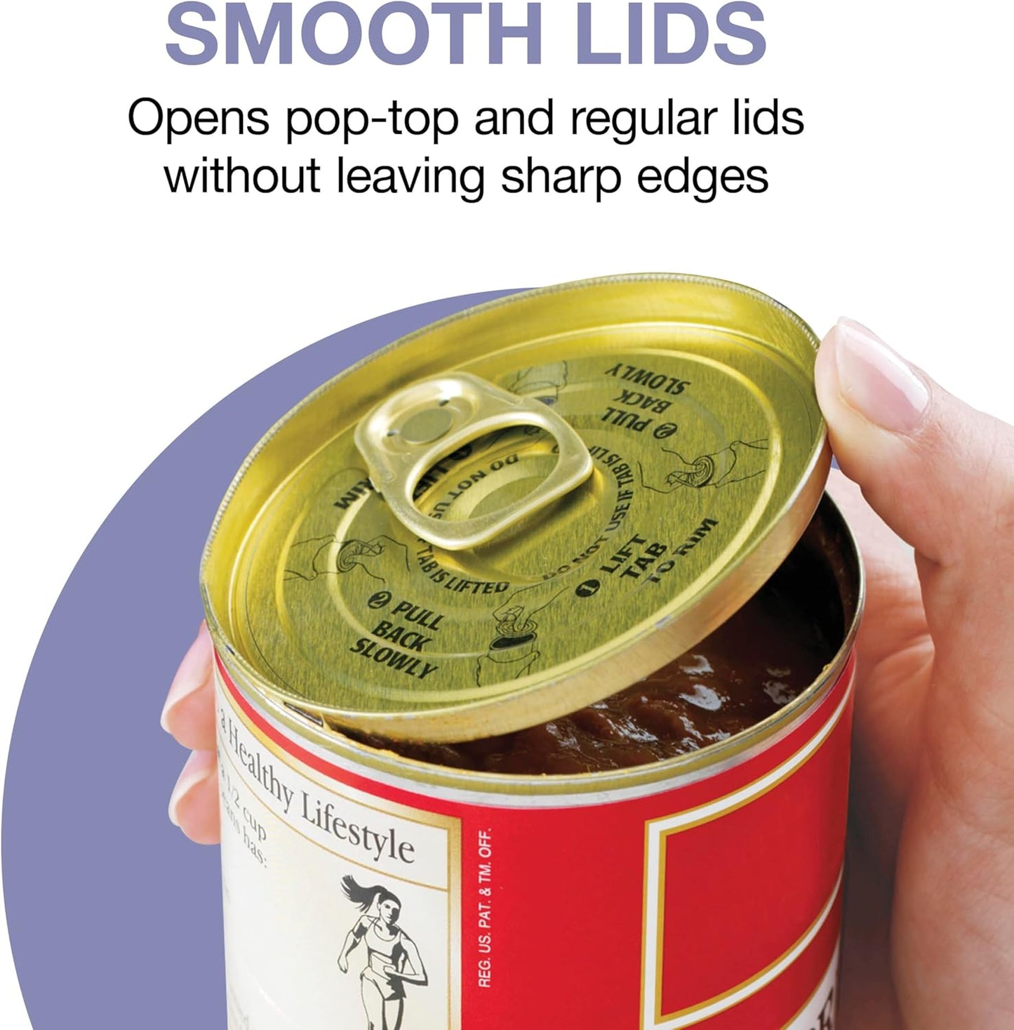 Proctor Silex Automatic Electric Can Opener, Hands Free Cordless Operation & USB Rechargeable, Self-Aligning, Cut Smooth Touch Lid Edges, Compact and Easy to Store, Black