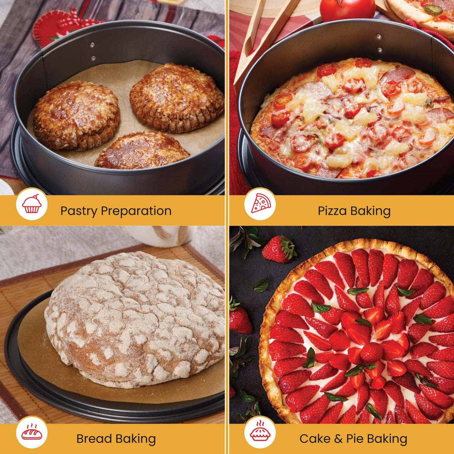 6 Inch Rounds Pack of 220 Parchment Paper Baking Sheets by Baker’s Signature | Precut Silicone Coated & Unbleached – Will Not Curl or Burn – Non-Toxic & Comes in Convenient Packaging