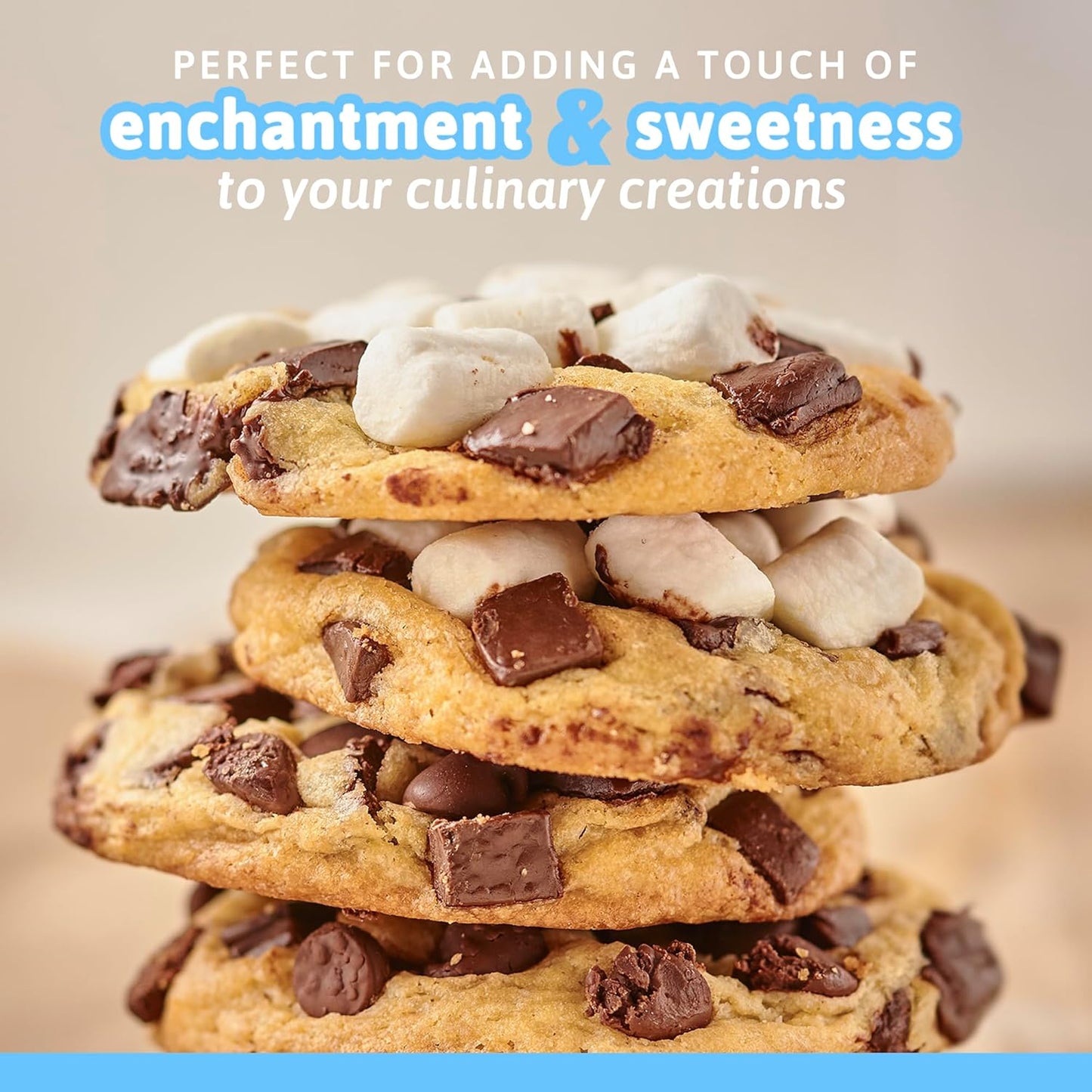 Palm and Plenty Dehydrated Marshmallow Bits | For Cereal, Hot Chocolate, Cocoa, Ice Cream and Desserts | Irresistible Sweet Treats for Snacking and Baking - Vanilla (1.1 Lb Bag)