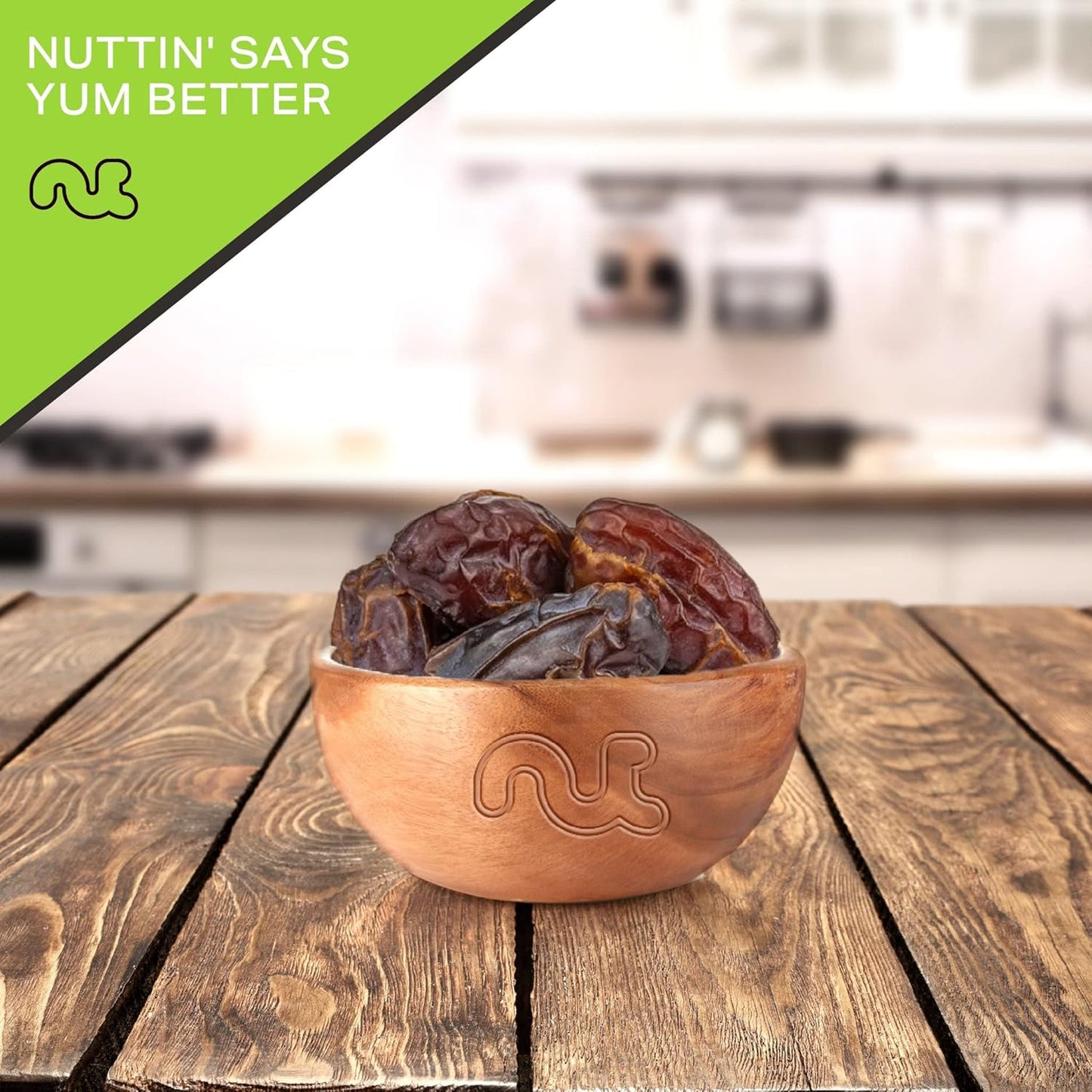 NUT CRAVINGS - Sun Dried Jumbo Medjool Dates, No Sugar Added (48oz, 3 LB) Bulk Dry Fruits Packed Fresh in Resealable Bag - Sweet Healthy Snack, Naturally Grown, Vegan, Kosher