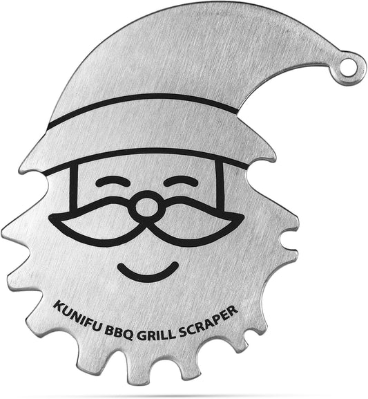 Stocking Stuffers, Ideal Gifts for Christmas, for Men, Dad, Husband, Boyfriend, Fathers Day, KUNIFU BBQ Grill Scraper