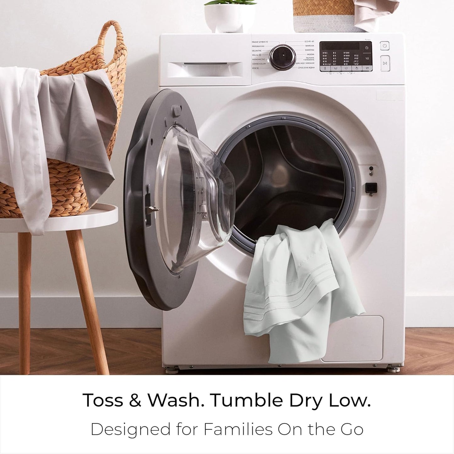 Mellanni Full Sheets Set - 4 PC Iconic Collection Bedding - Hotel Luxury, Extra Soft, Cooling Bed Sheets - Wrinkle, Fade, Stain Resistant (Full, Ivory)