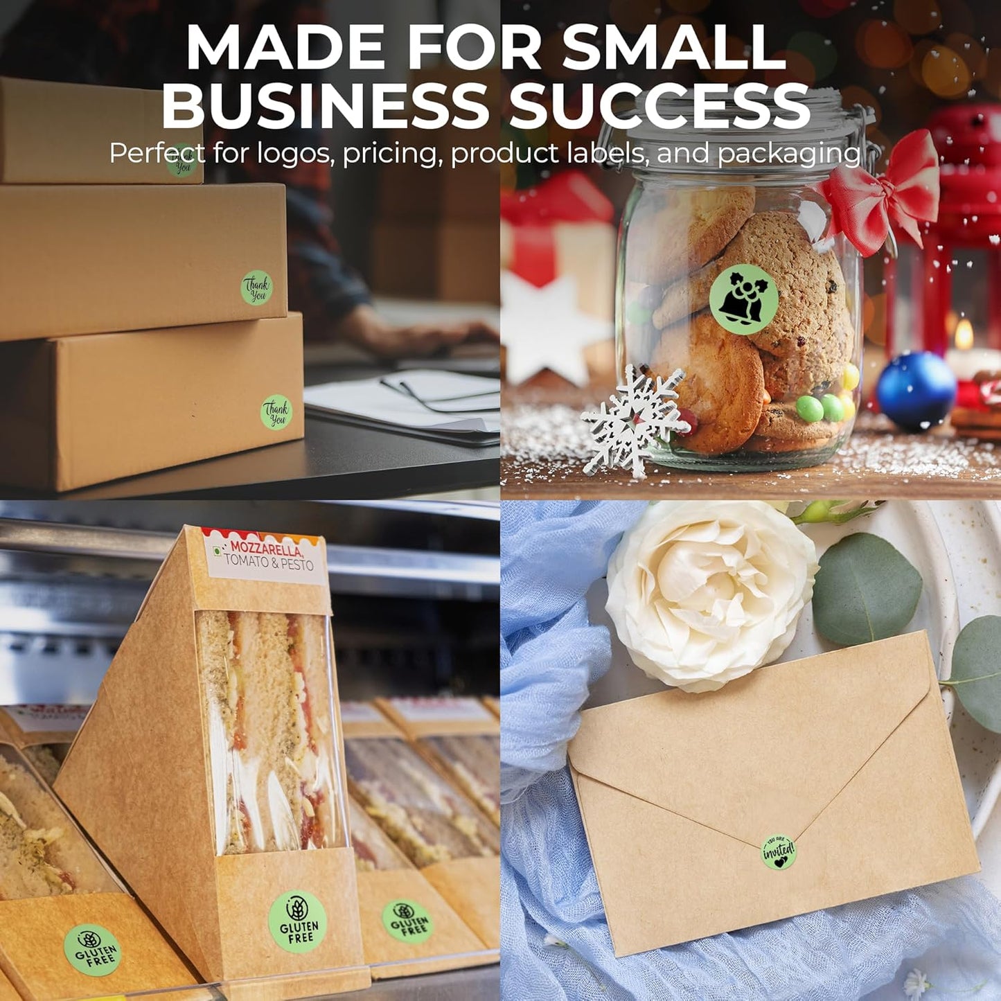 Perco Green 1-Inch Perforated Circle Dot Thermal Sticker Labels — 735 Stickers/Roll, Direct Thermal Printer Compatible—with Permanent Adhesive for Color Coding, Garage Sales, Crafts—Made in USA