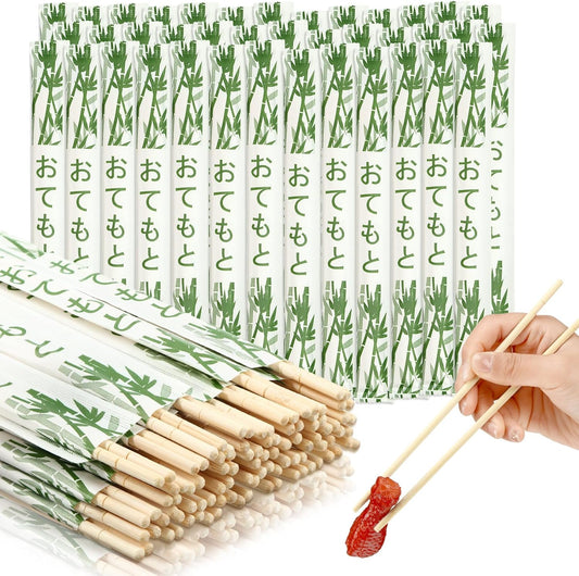 Sabary 1000 Pairs Bamboo Chopsticks Disposable Sleeved and Separated Chop Sticks Quality Chopsticks Disposable UV Treated(Bamboo)