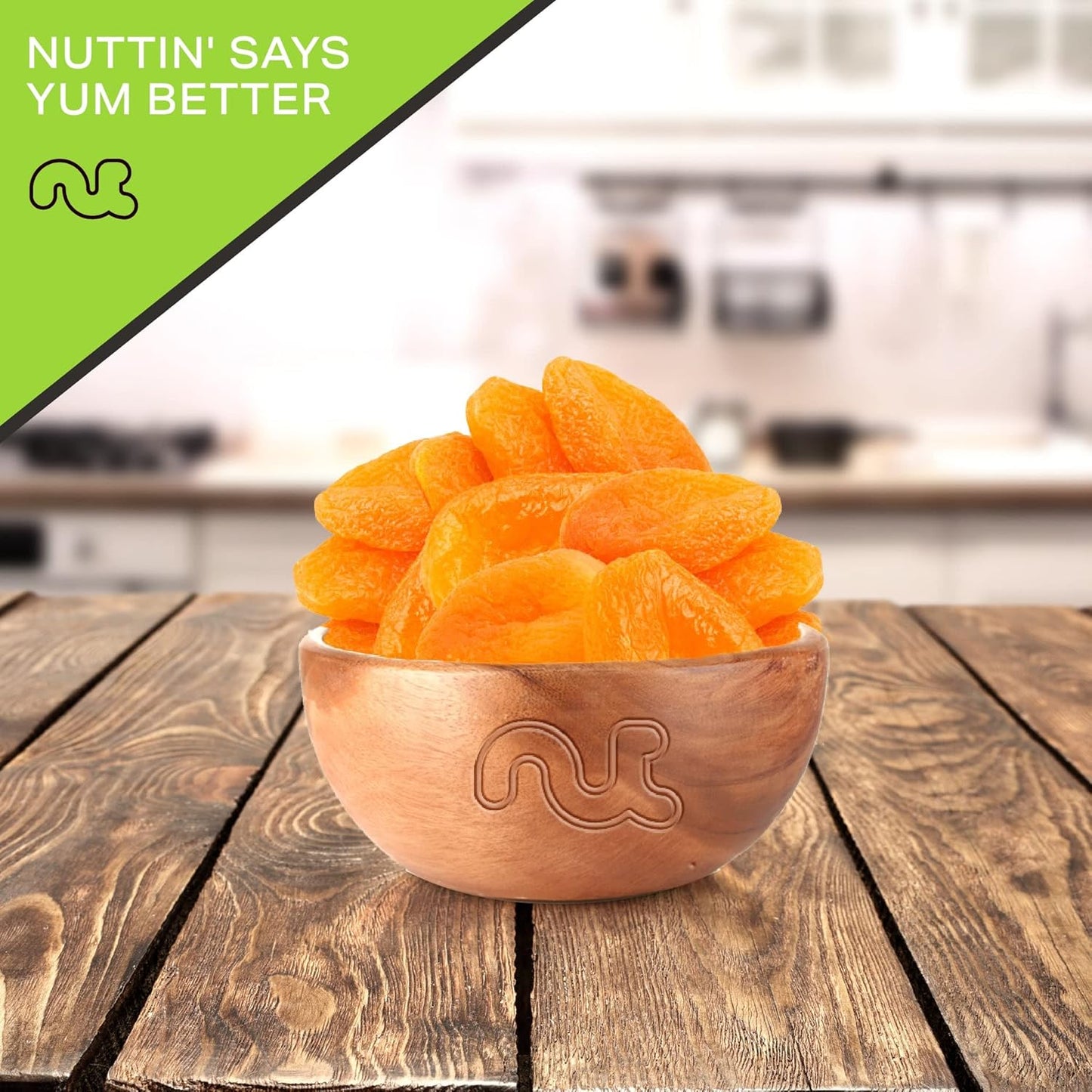 NUT CRAVINGS - Sun Dried Turkish Apricots, No Sugar Added (80oz, 5 LB, Bulk) Bulk Dry Fruits Packed Fresh in Resealable Bag - Sweet Healthy Snack, Naturally Grown, Vegan, Kosher