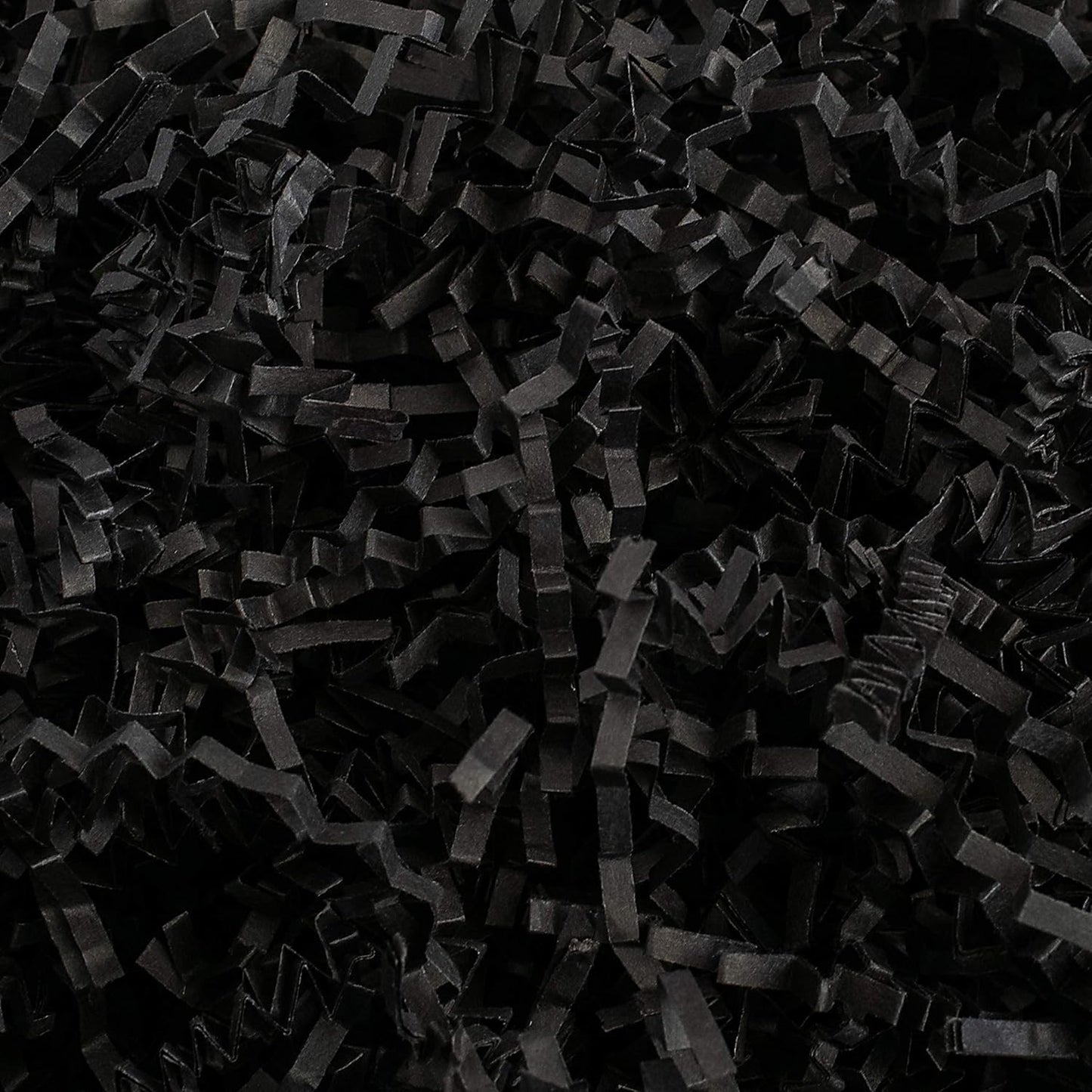 MagicWater Crinkle Cut Paper Shred Filler - 2 LB Black - Premium Quality Recyclable, Eco-Friendly Decorative Packaging for Gift Wrapping, Basket Filling, Birthdays, Weddings & Anniversaries.