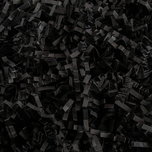 MagicWater Crinkle Cut Paper Shred Filler - 2 LB Black - Premium Quality Recyclable, Eco-Friendly Decorative Packaging for Gift Wrapping, Basket Filling, Birthdays, Weddings & Anniversaries.