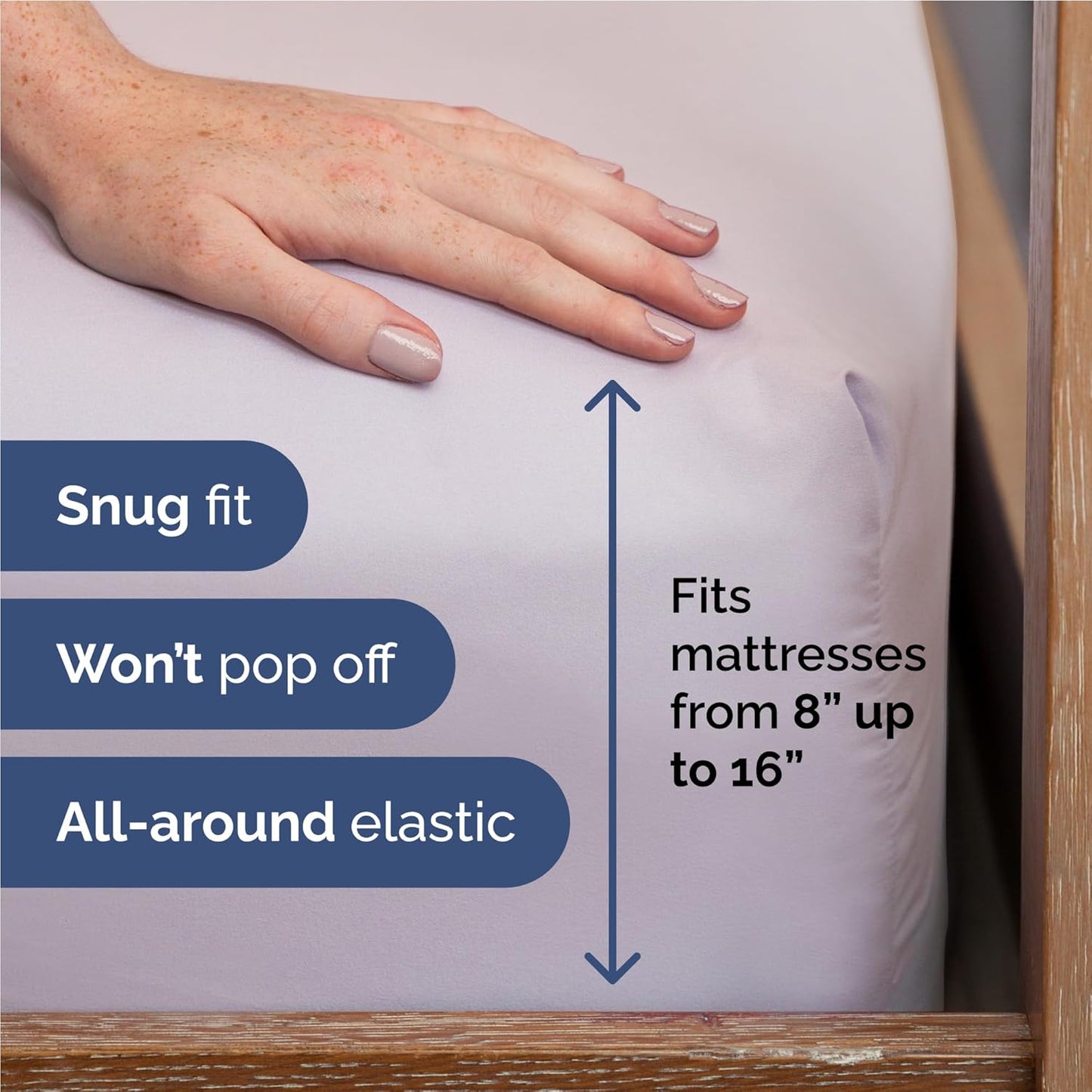 Twin XL Size 3 Piece Sheet Set - Comfy Breathable & Cooling Bed Sheets Set - Hotel Luxury Bedding for Women, Men, Kids, Teens, Boys & Girls - Deep Pockets and Wrinkle Free - Oeko-Tex - Light Lavender