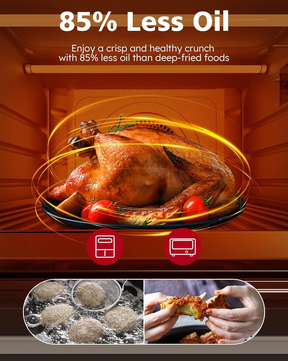 Nuwave TODD ENGLISH iQ360 Digital Smart Oven, 20-in-1 Convection Infrared Grill Griddle Combo, 34-Qt Mega Capacity, 1800 Watts, Adjustable Triple Surround Heat Zones, Smart Thermometer, WIFI Enabled