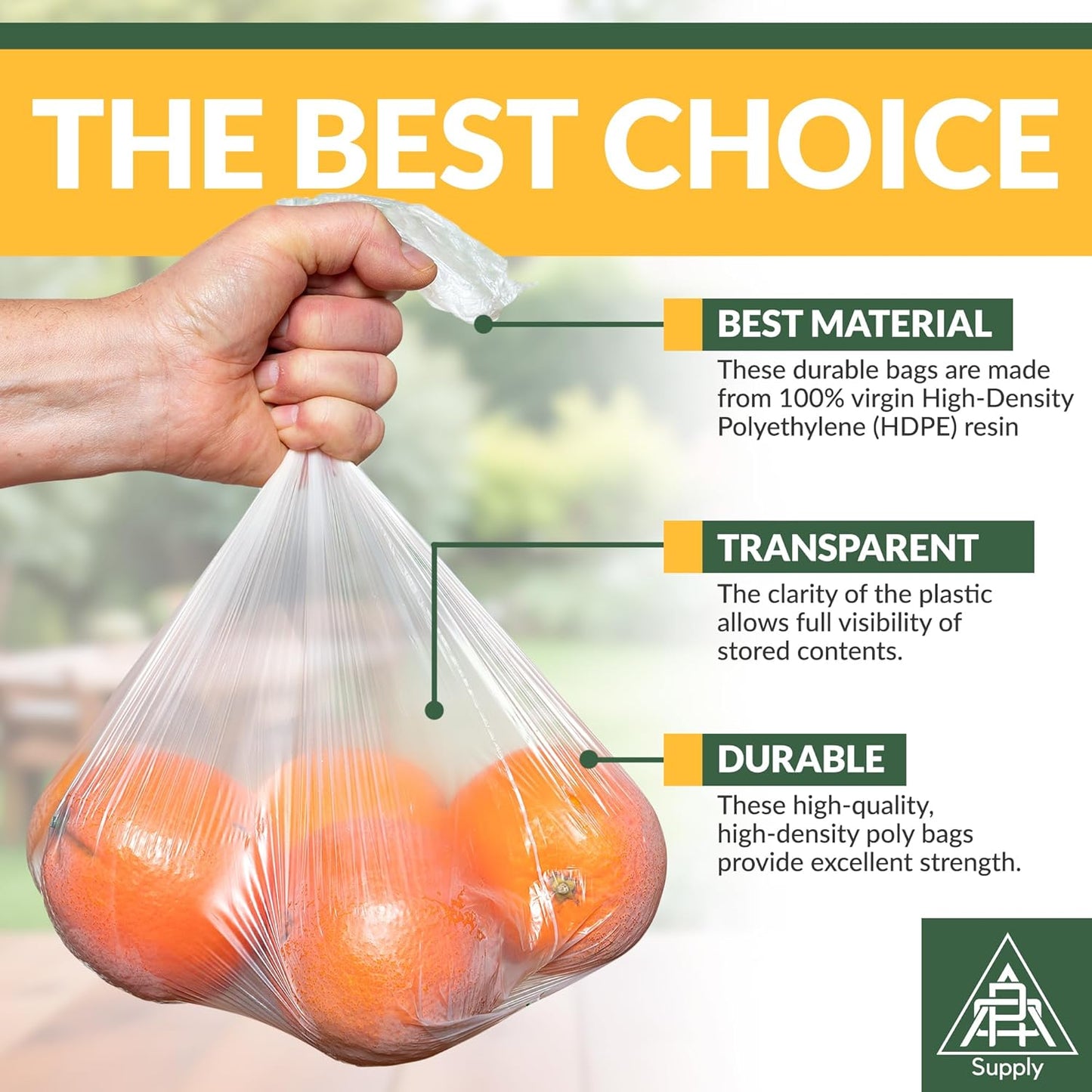 Plastic Produce Bag on a Roll, 11 x 17 Inch. Roll of 610 Clear Food Storage Bags, 0.5 Mil. Roll of Plastic Bags for Food. Clear Food Bags. Plastic Food Bags for Meat, Fruits, Meals