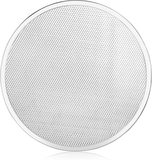 New Star Foodservice 50974 Restaurant-Grade Aluminum Pizza Baking Screen, Seamless, 16-Inch, Pack of 6
