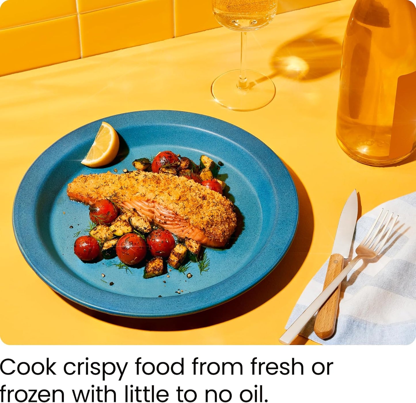 CHEFMAN Small Air Fryer Healthy Cooking, 3.6 Qt, Nonstick, User Friendly and Dual Control Temperature, w/ 60 Minute Timer & Auto Shutoff, Dishwasher Safe Basket, Matte Black, Cookbook Included