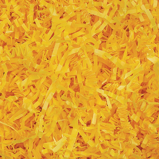 MagicWater Crinkle Cut Paper for Gift Baskets - 2LB - Yellow - Perfect for Shredded Paper Filler, Basket Filler, Gift Boxes, Bridesmaid Gifts, Halloween Stuffers & More – Ideal for All Occasions