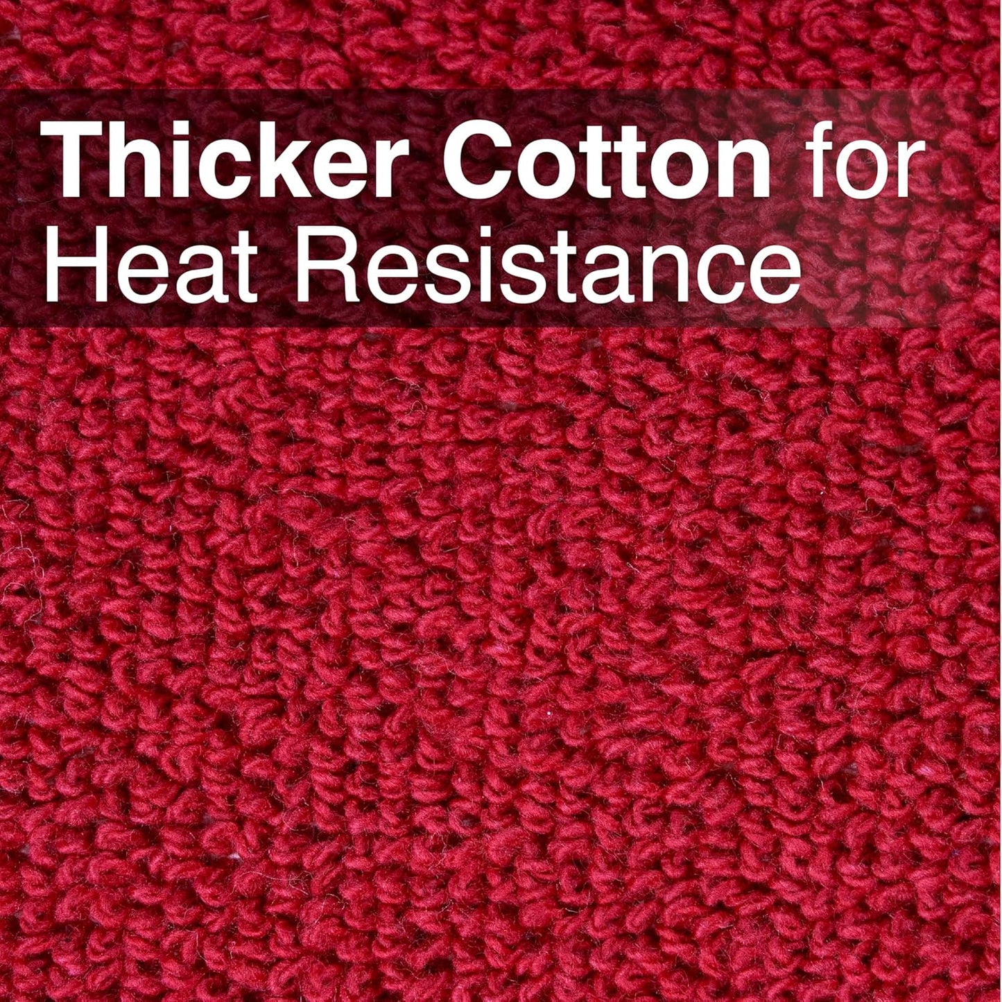 RITZ Terry Potholder & Hot Pad: Unparalleled Heat Resistant, Durable 100% Cotton – Ergonomically Designed for Optimal Grip – Easy-Care Machine Washable – 2-Pack, Paprika