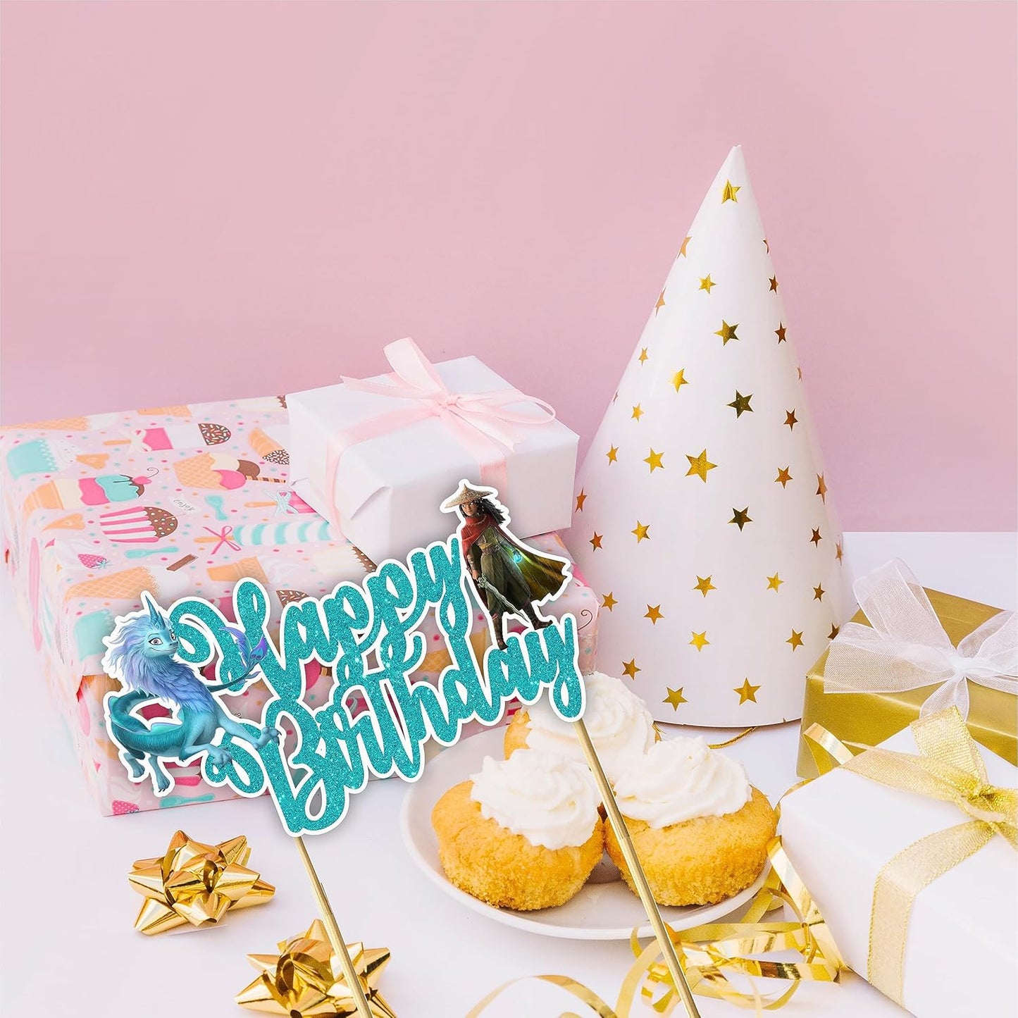 Seyal® Raya and the Last Dragn Happy Birthday cake topper