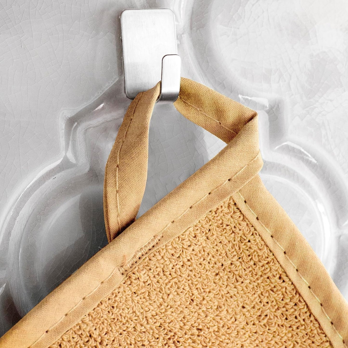 RITZ Terry Potholder & Hot Pad: Unparalleled Heat Resistant, Durable 100% Cotton – Ergonomically Designed for Optimal Grip – Easy-Care Machine Washable – 4-Pack, Straw