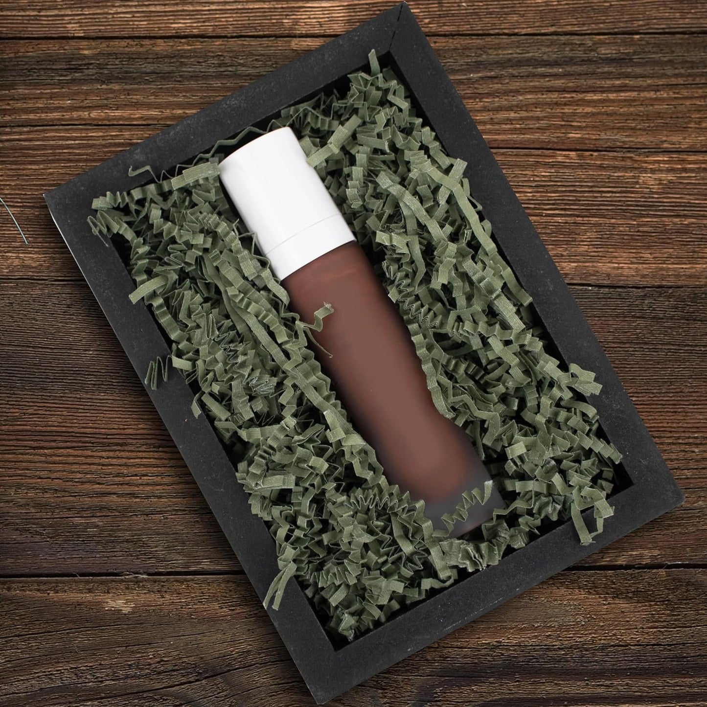 MagicWater Crinkle Cut Paper for Gift Baskets - 2LB - Army Green - Perfect for Shredded Paper Filler, Basket Filler, Gift Boxes, Bridesmaid Gifts, Halloween Stuffers & More – Ideal for All Occasions