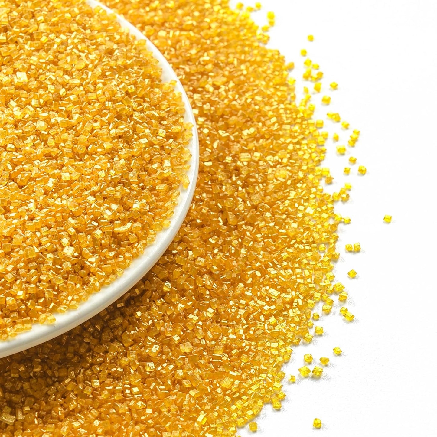 Gold Sprinkles, Gold Sanding Sugar Crystals, 5.3 oz Edible Sparkling Sugar for Baking Topping, Cupcakes, Cookies, Ice Cream Cake Decorating, Wedding Patriotic Party Christmas Supplies