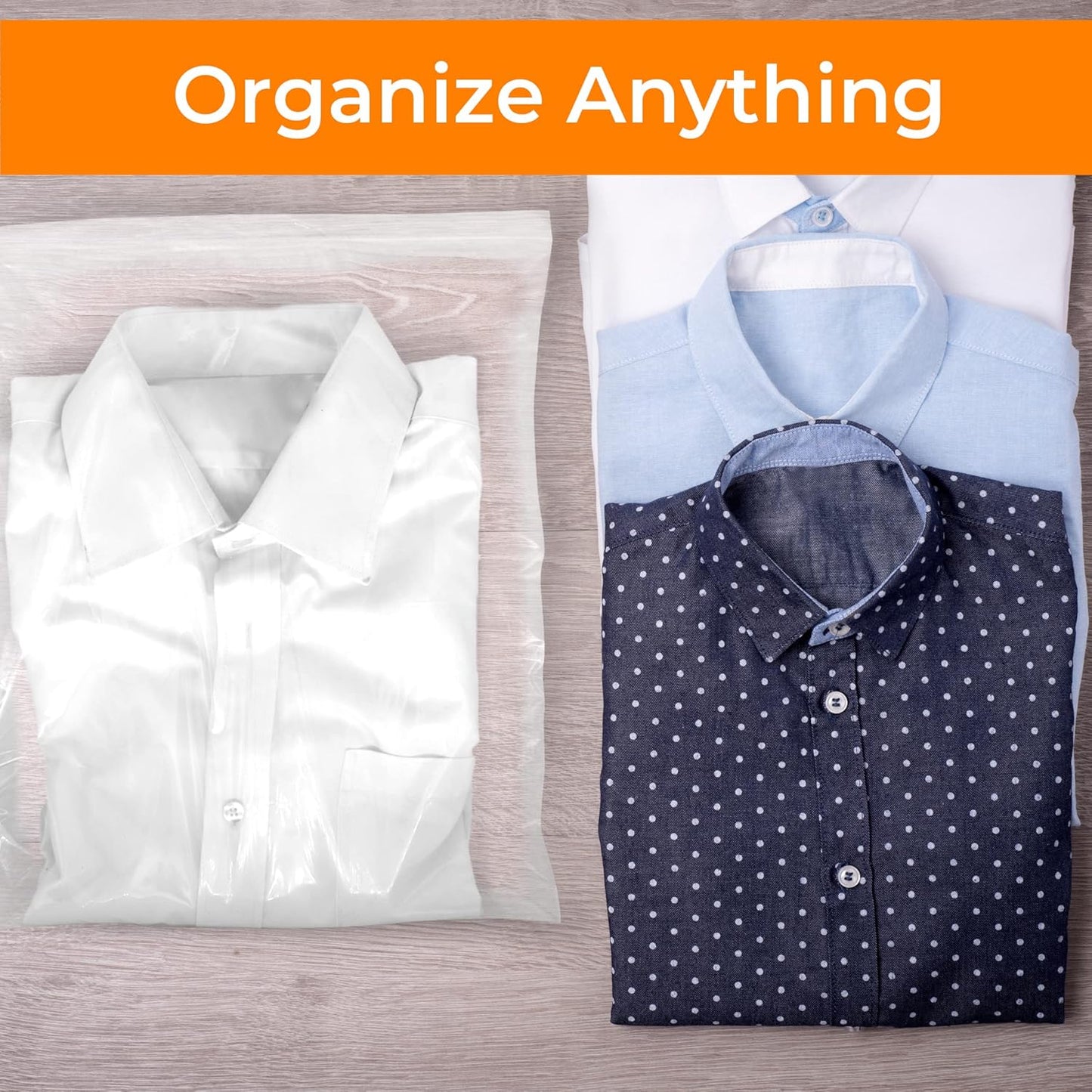 SNL Quality Zipper Lock Extra Large Jumbo '2 Gallon' Reclosable Clear Disposable Plastic Bags, Strong | 13" X 15" - 2 MIL - 100 Bags