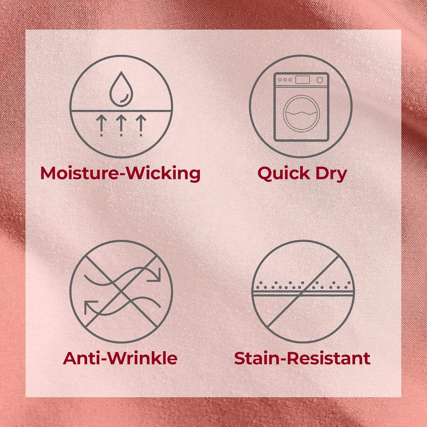 Mellanni Twin XL Sheets Set - 3 PC Iconic Collection Bedding - Hotel Luxury, Extra Soft, Cooling Bed Sheets - Wrinkle, Fade, Stain Resistant (Twin Extra Long, Coral)