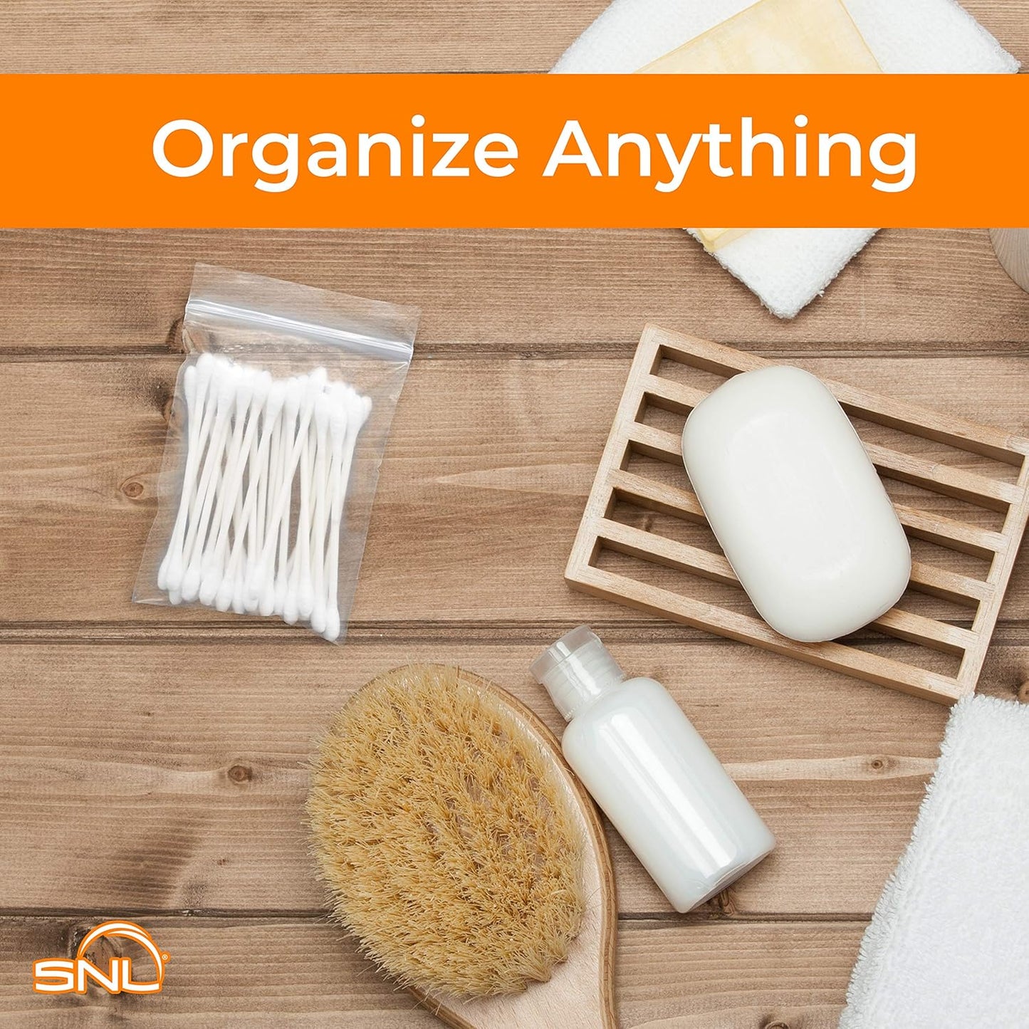 SNL | 3" X 4" - 2 MIL - 1,000 Bags | Small | Strong | Zipper Lock Reclosable, Clear, Disposable, Plastic Bags, For Food and Storage