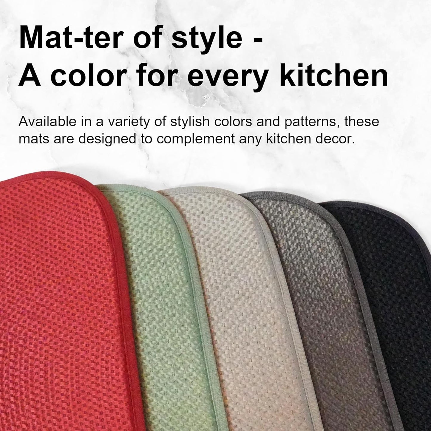 Black Dish Drying Mats 20" x 15", XL Kitchen Drying Mat for Counter, Microfiber Dish Dryer Mat, Microfiber Dish Rack Mat, Foldable Dish Drying Pad for Dishes, Pots, Pans (Black)