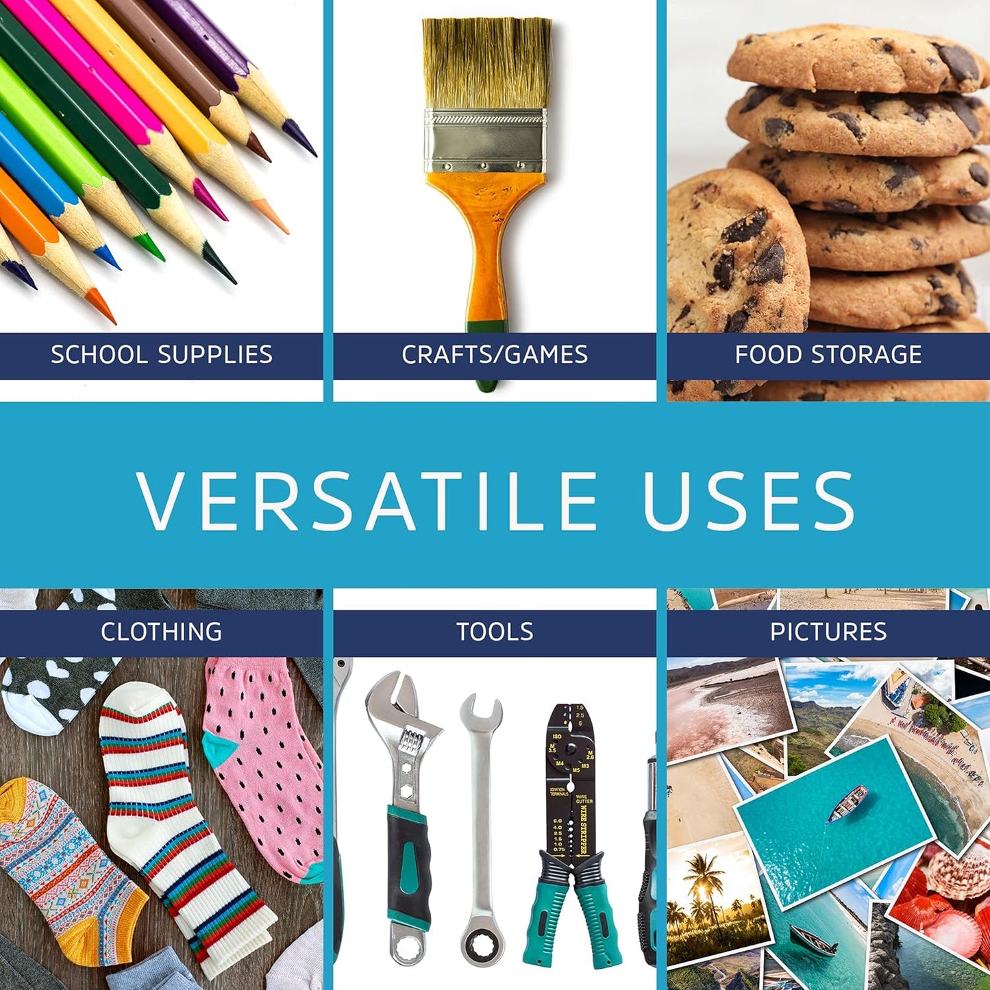 GPI - 13" x 18" - Bulk Pack of 100, 4 Mil Thick, Heavy Duty, Clear Plastic Reclosable Freezer Zip Bags, Strong & Durable Poly Baggies with Resealable Zipper Top Lock.