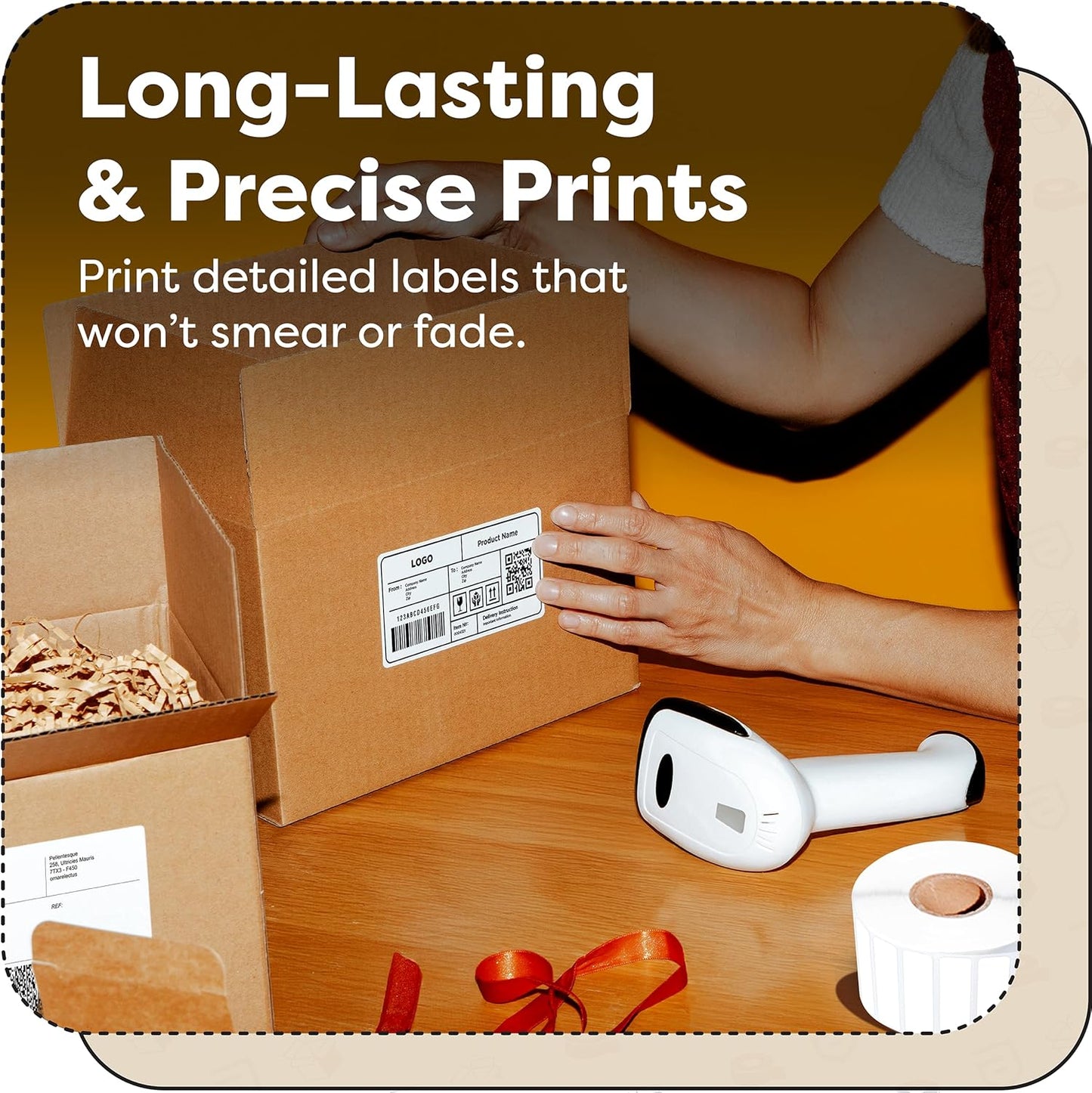 Aegis Adhesives - 4" X 8" Direct Thermal Labels Compatible with Rollo, Zebra, and Other Desktop Label Printers (10 Rolls, 200/Roll)